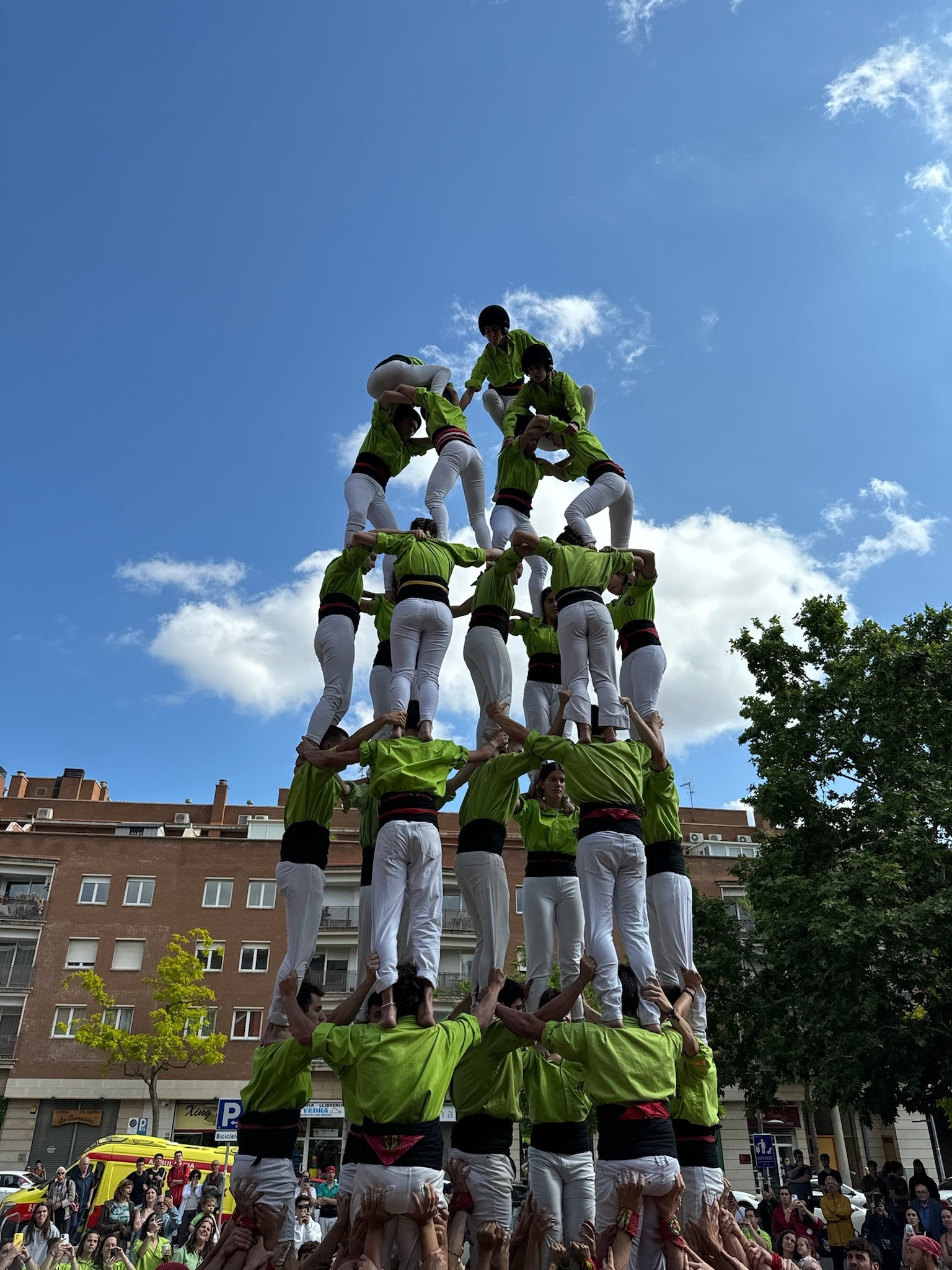 Diada castellera dels Bergants de la UPC de Terrassa