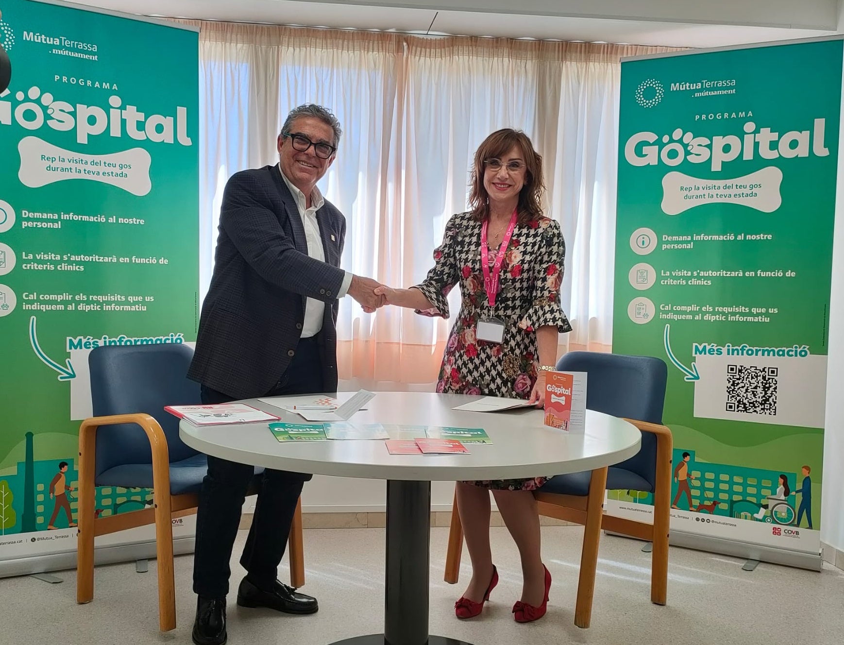 La posada en funcionament del Programa 'Gospital' permetrà l'accés de gossos al Centre Sociosanitari Vallparadís de MútuaTerrassa | Laura Gómez