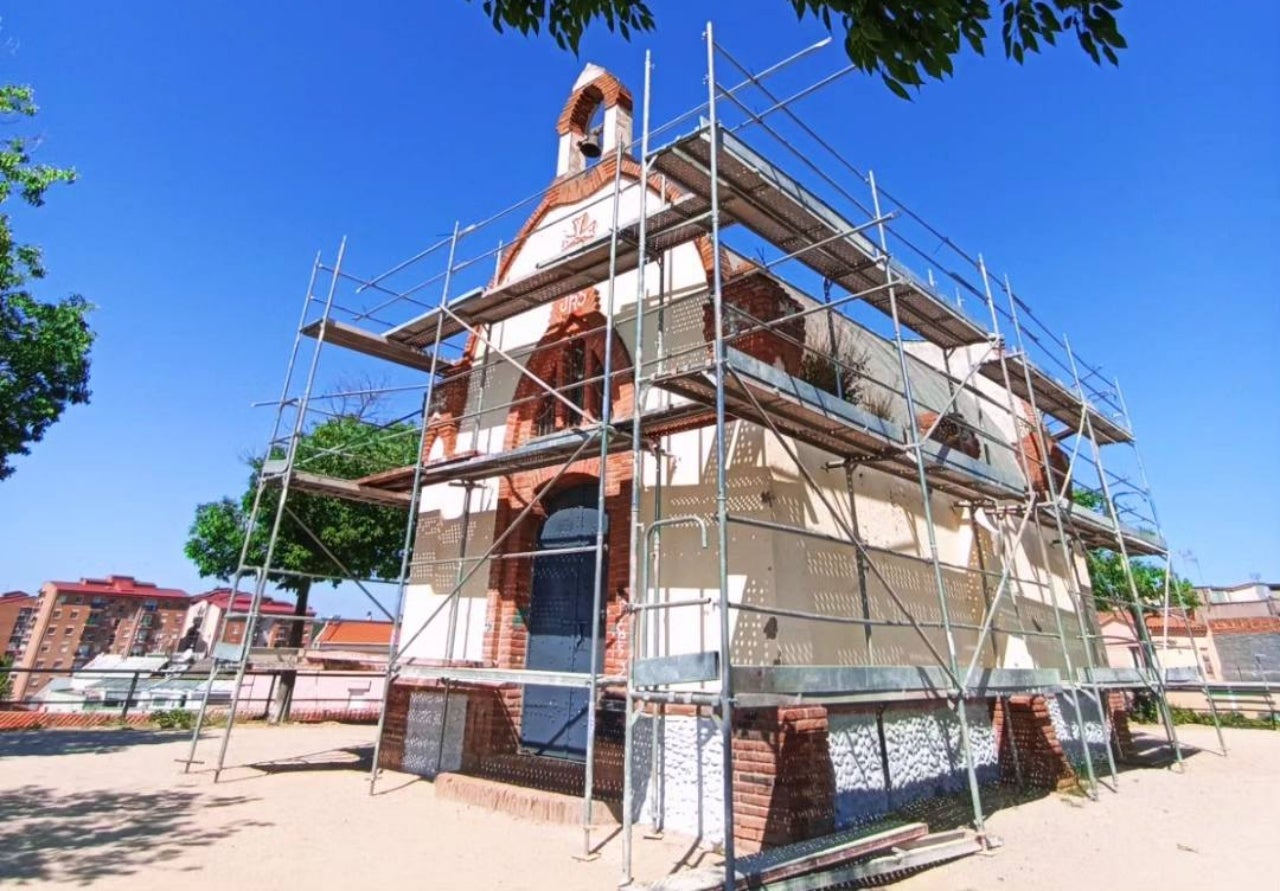 Una bastida ha encerclat l'Ermita del Sagrat Cor, a Can Boada | Cedida