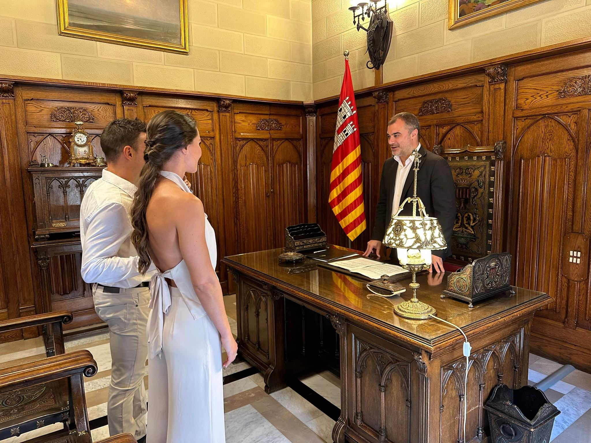 José Antonio Marí i Sarai Gascón s'han casat aquest cap de setmana a Terrassa | Cedida