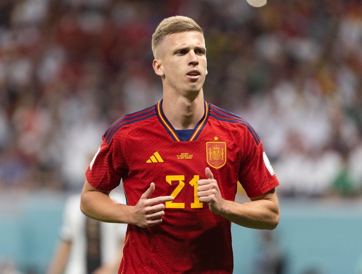Dani Olmo amb la selecció espanyola de futbol | SEFutbol