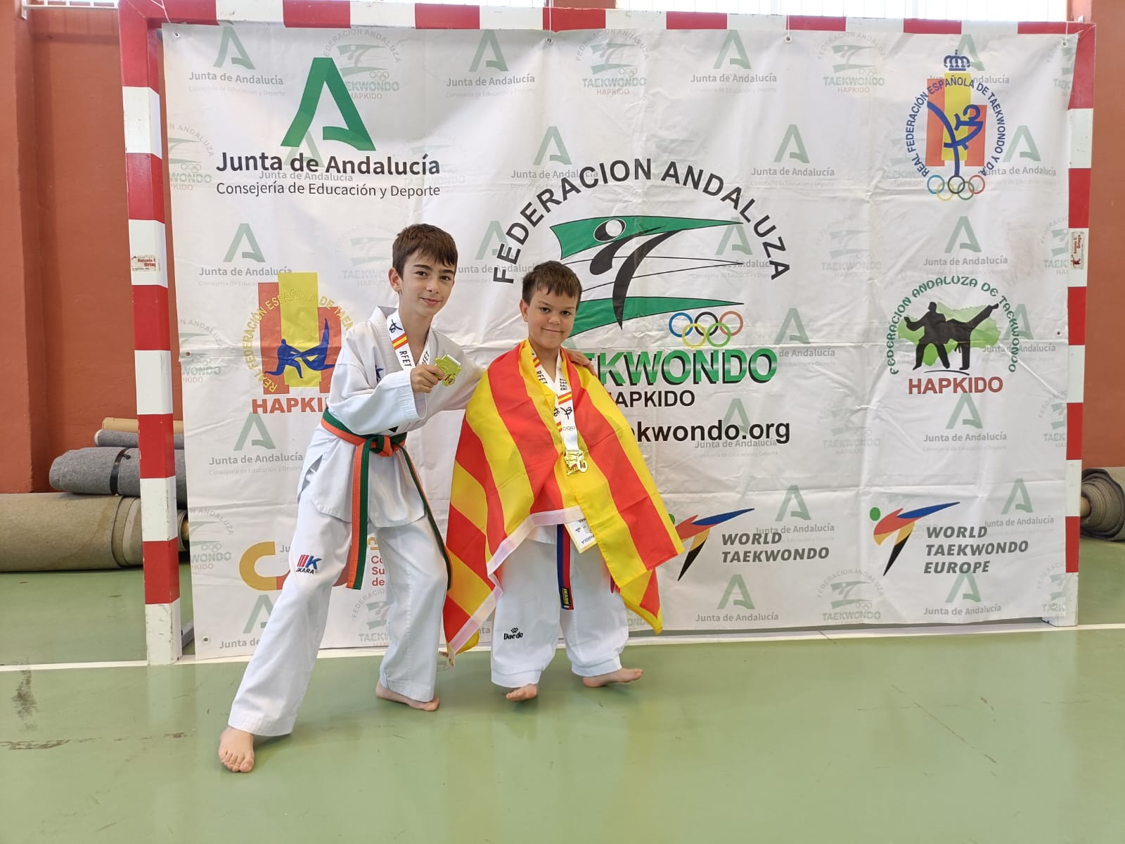 L'Hugo i el Guillem, guanyadors de medalles d'or al Campionat Estatal de Parapoomsae | AFAPAC
