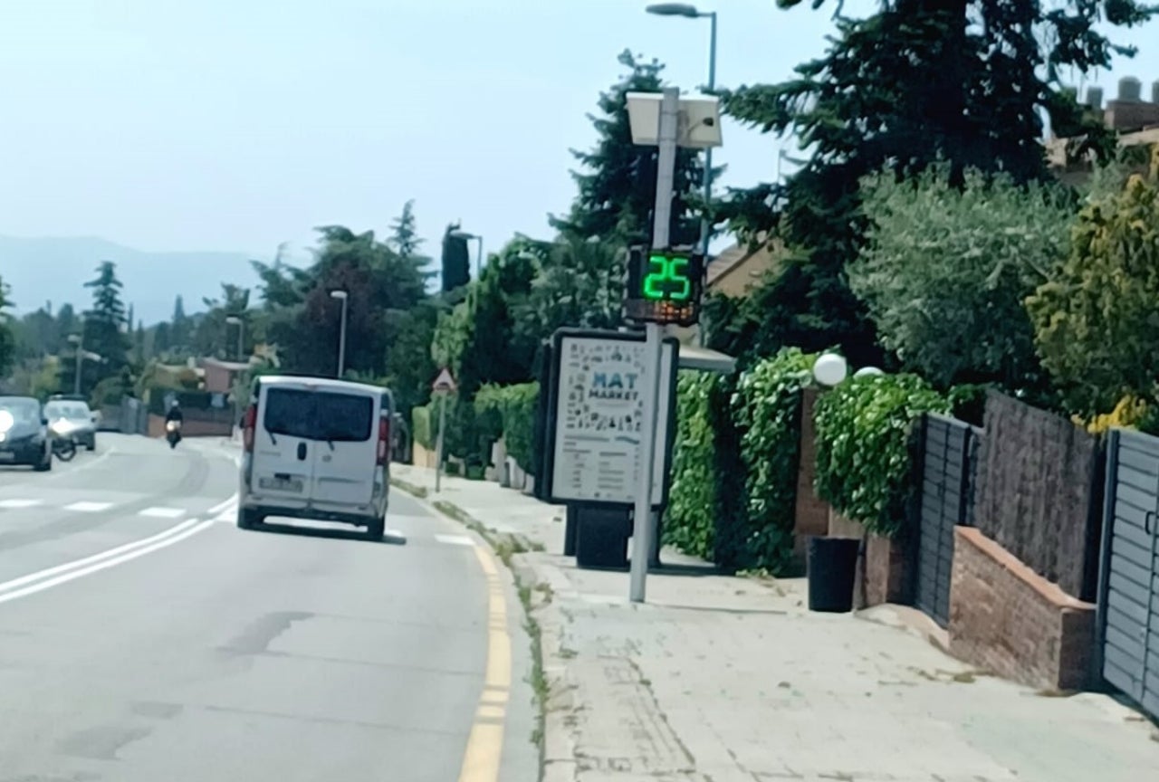El nou radar pedagògic ubicat al passeig del Pla | Matadepera.cat