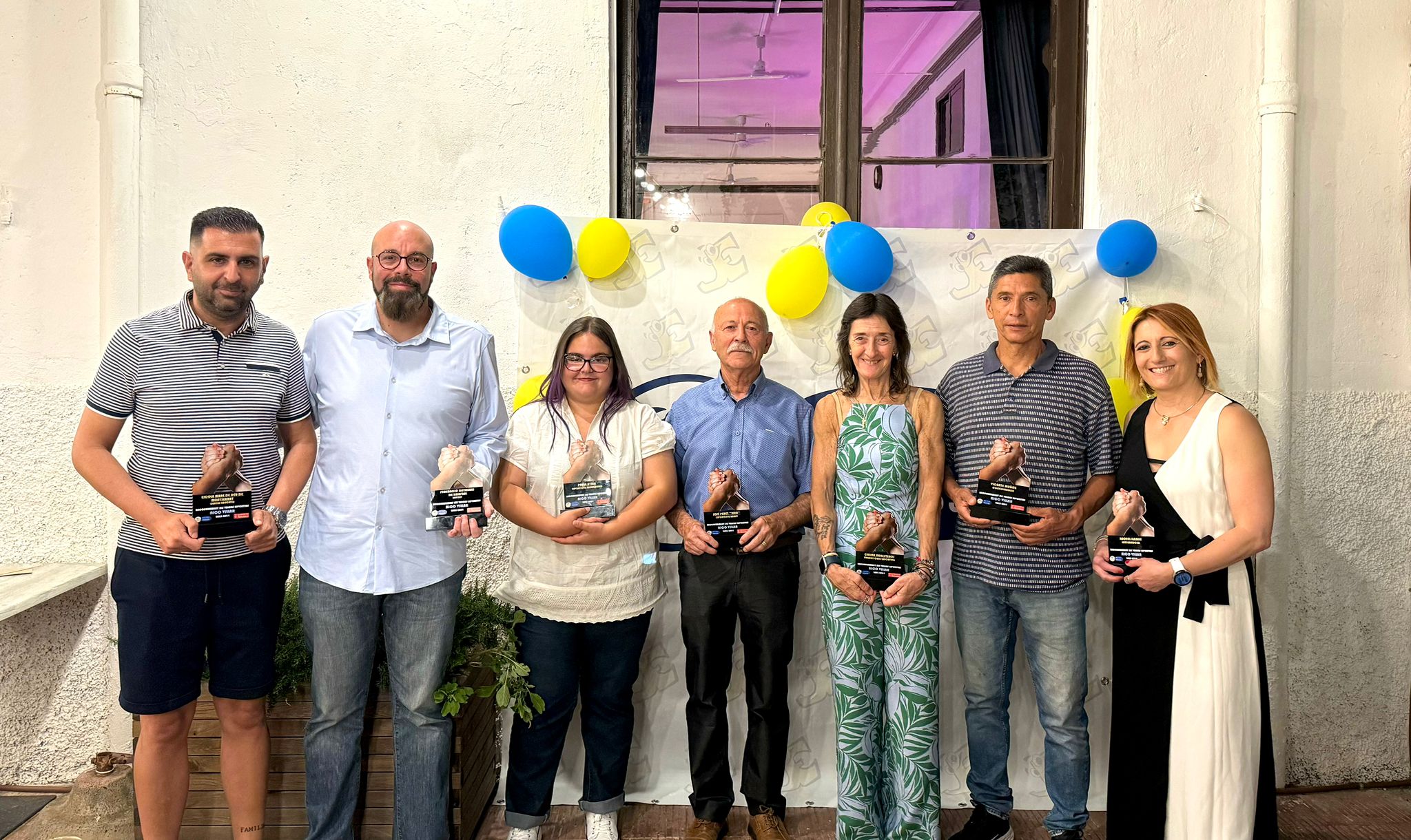 Alguns dels guardonats als 2ns Reconeixements als Valors Esportius Nico Villar | CEVOT