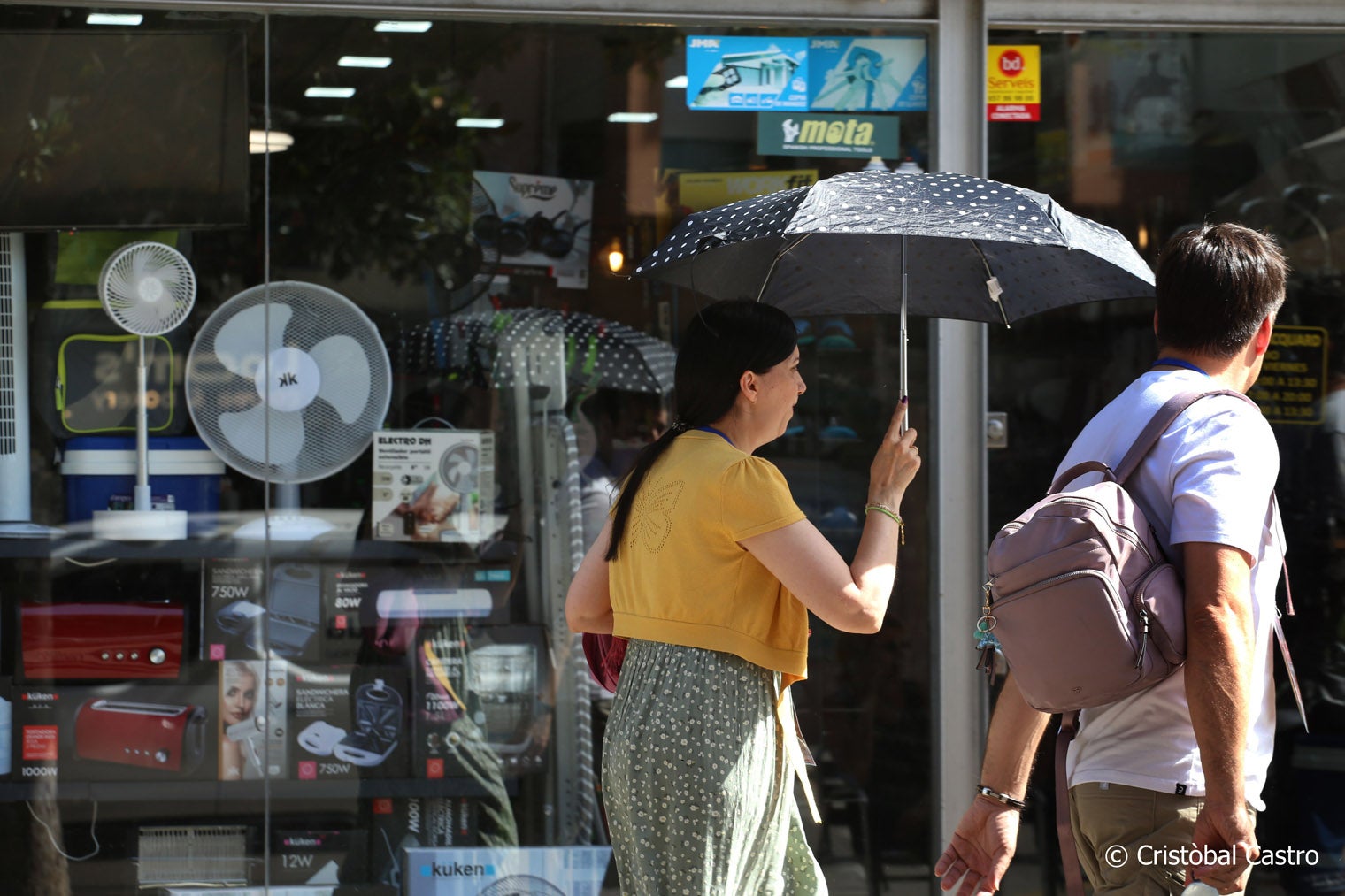 Una de les jornades d'onada de calor a Terrassa | Cristóbal Castro