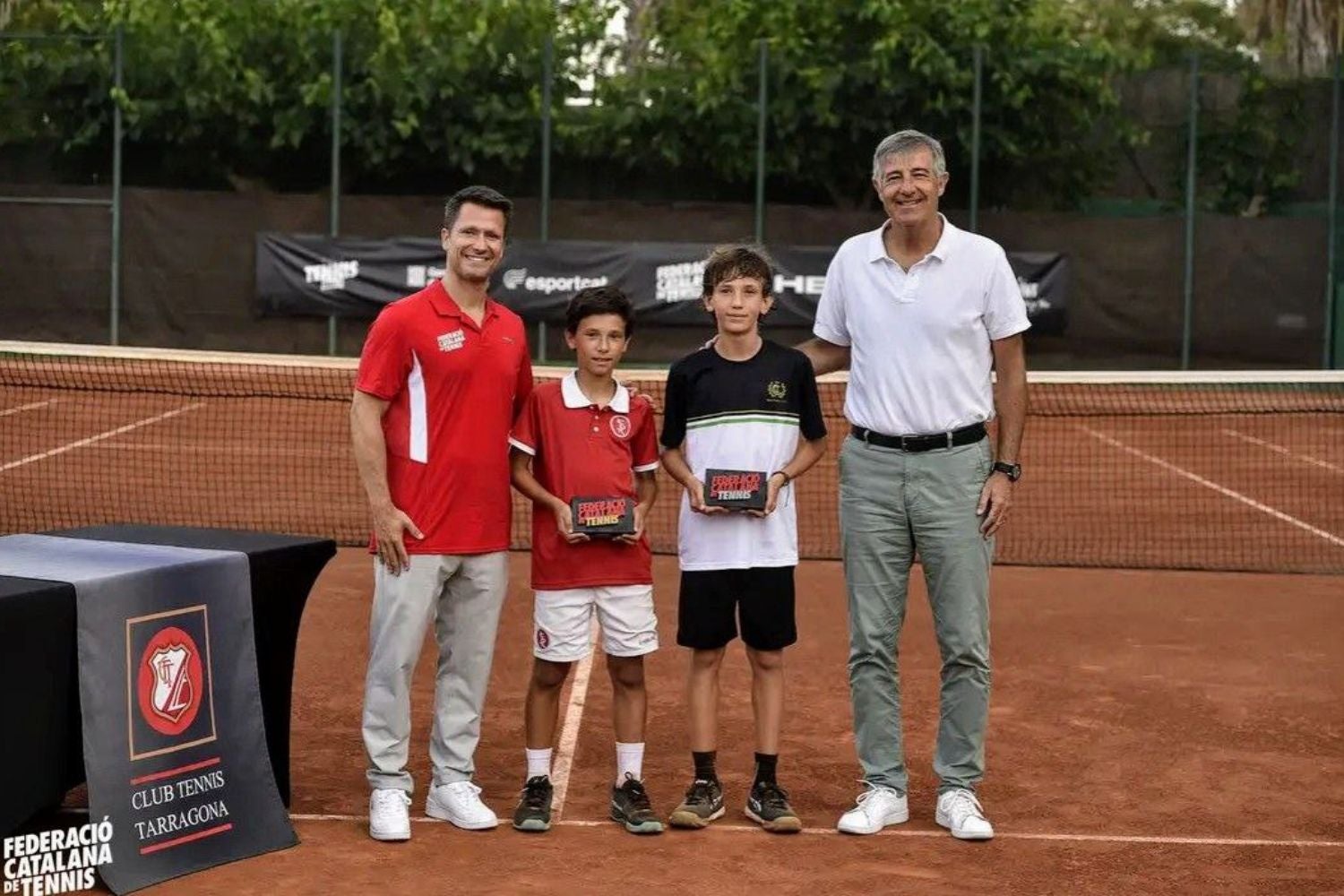 Marc Igual i Manel Abellana a la final del Campionat de Catalunya Sub-11 | Federació Catalana de Tennis