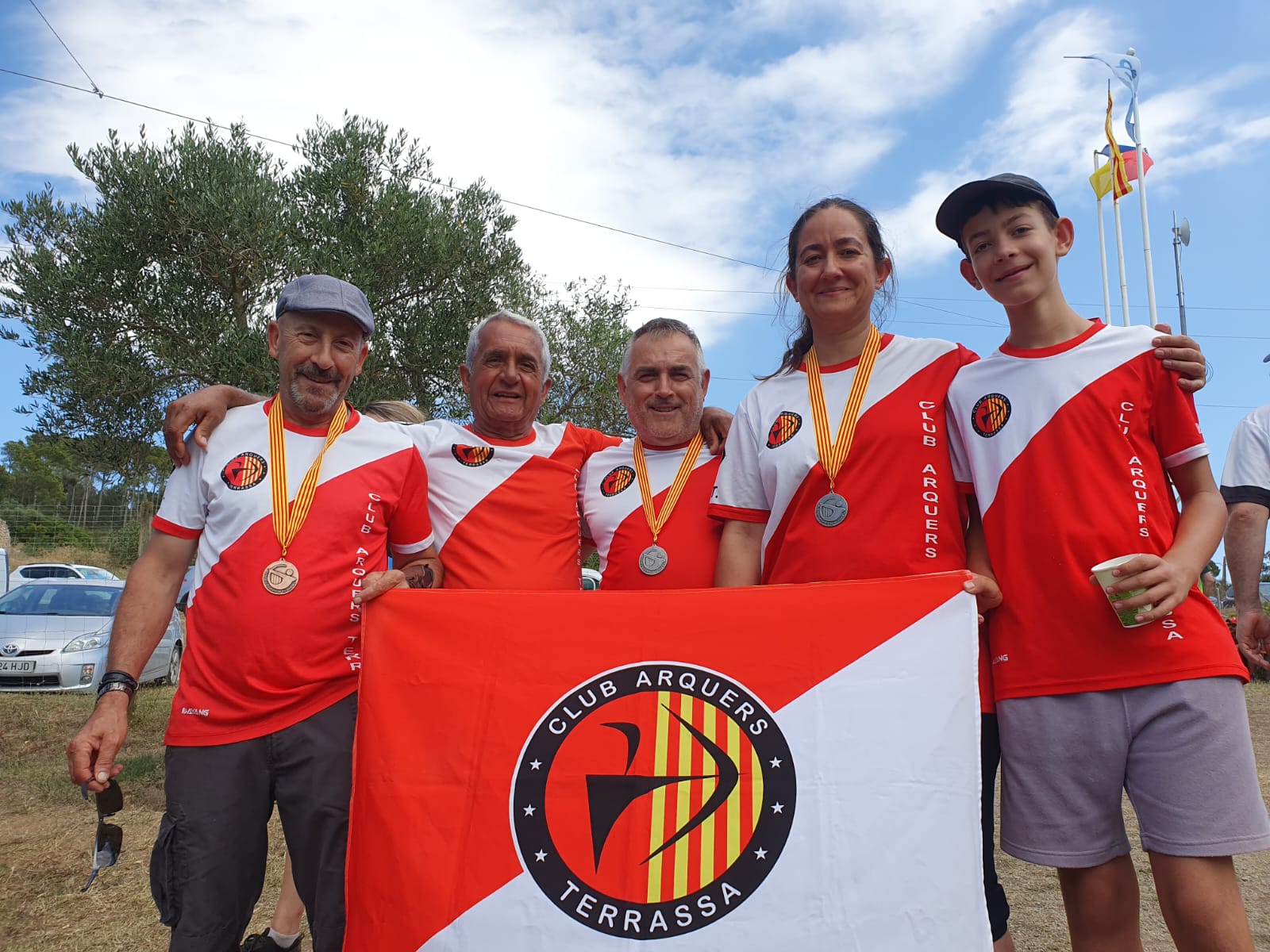 Josep Castelló i l'Eugènia Palomar 74è Campionat de Catalunya d'Aire Lliure 2024 de Tir amb Arc | Club Arquers Terrassa