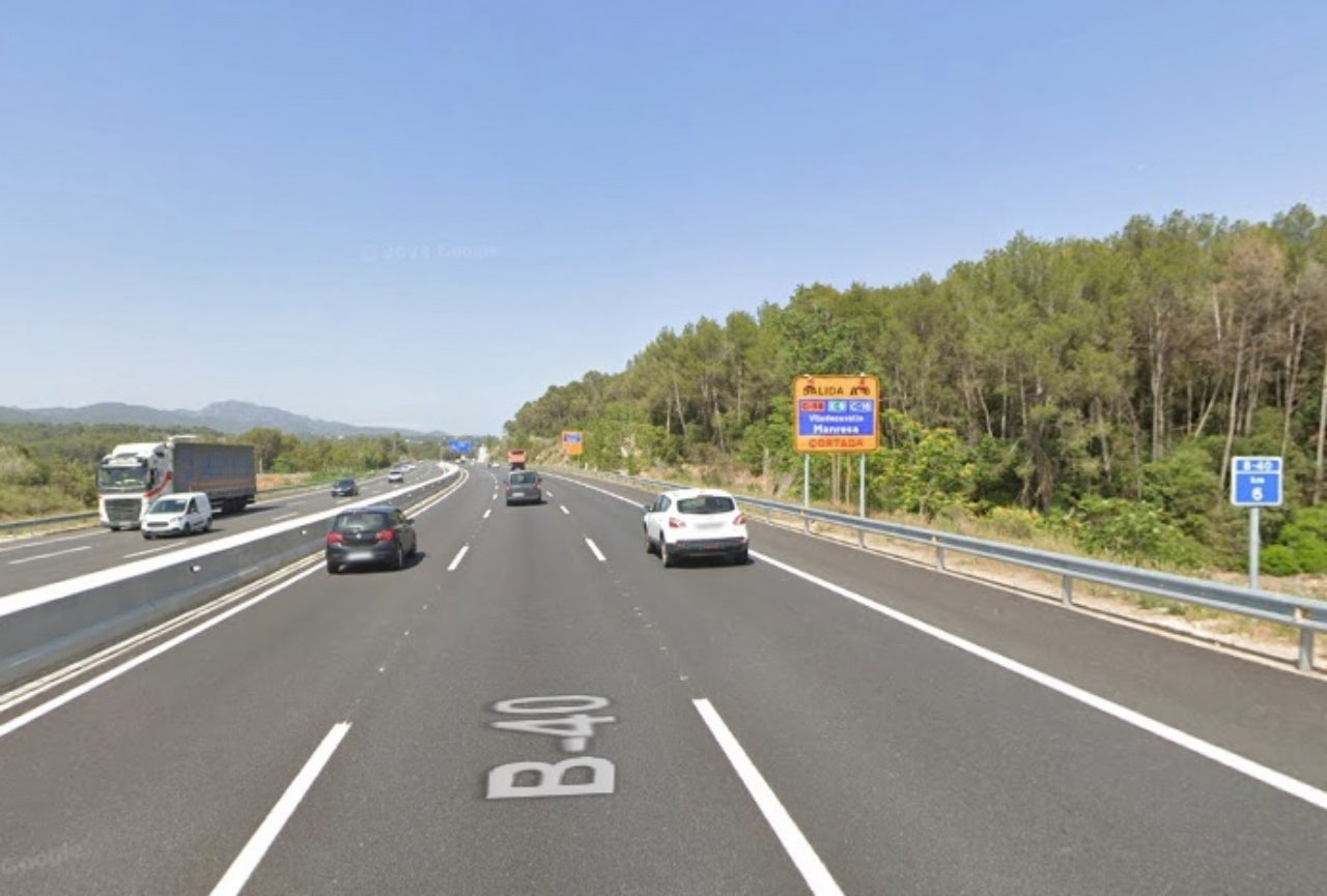 B-40 entre Viladecavalls i Terrassa