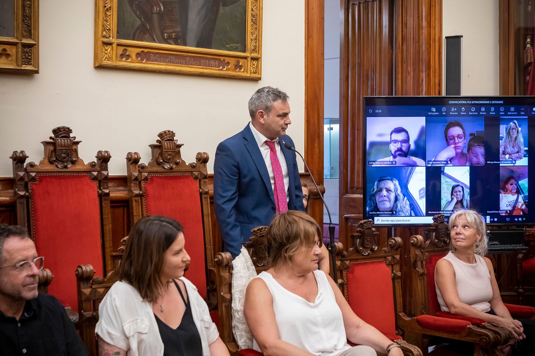 Ple de nomenament del nou regidor Alberto Muñoz, que forma part de l'equip de govern com a responsable d'Esports