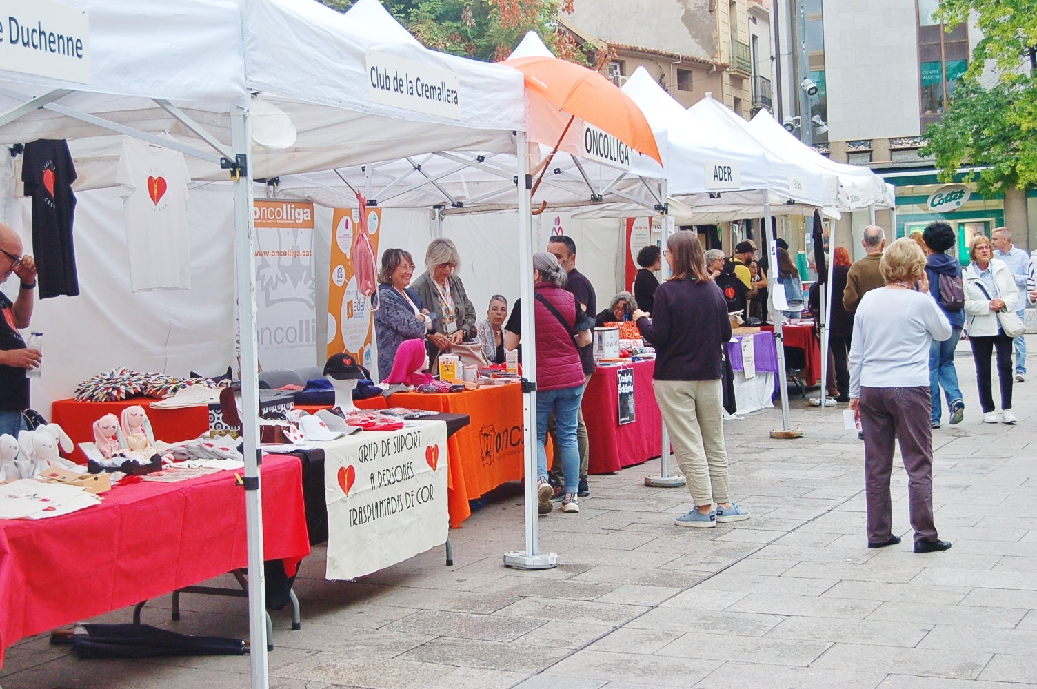 La plaça Vella ha acollit la 8ena edició de la Fira d'Entitats de Salut | Ramon Navarro