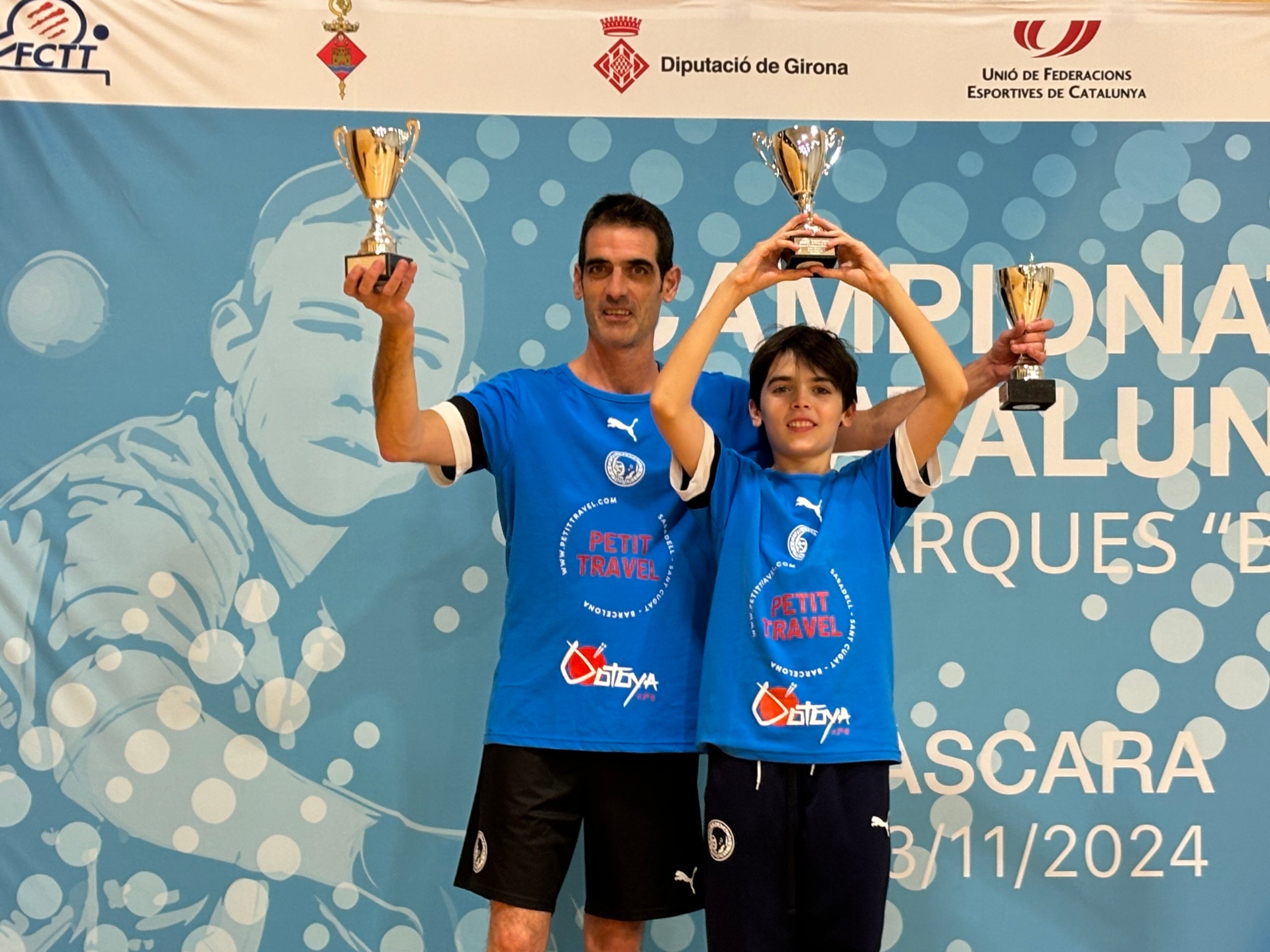 Joan i Quim Barberà al Campionat de Catalunya de tenis taula | CN Sabadell
