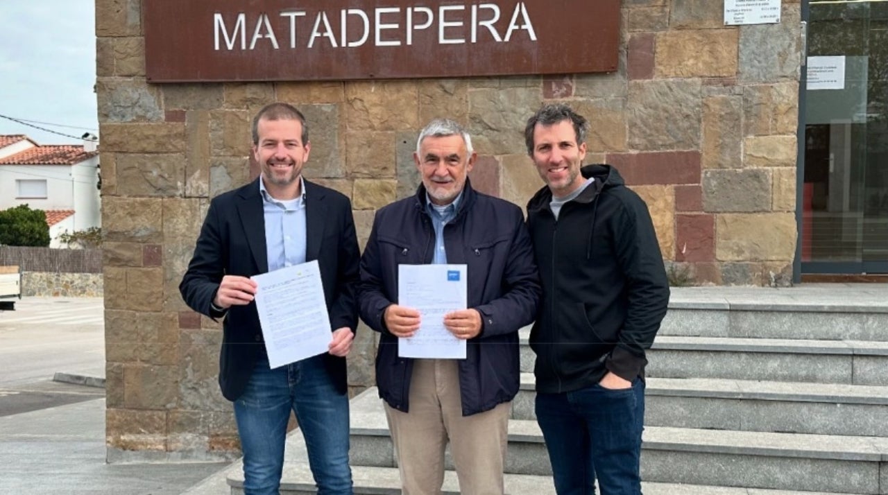 Els regidors de Suma't han presentat les instàncies a l'Ajuntament de Matadepera | Cedida