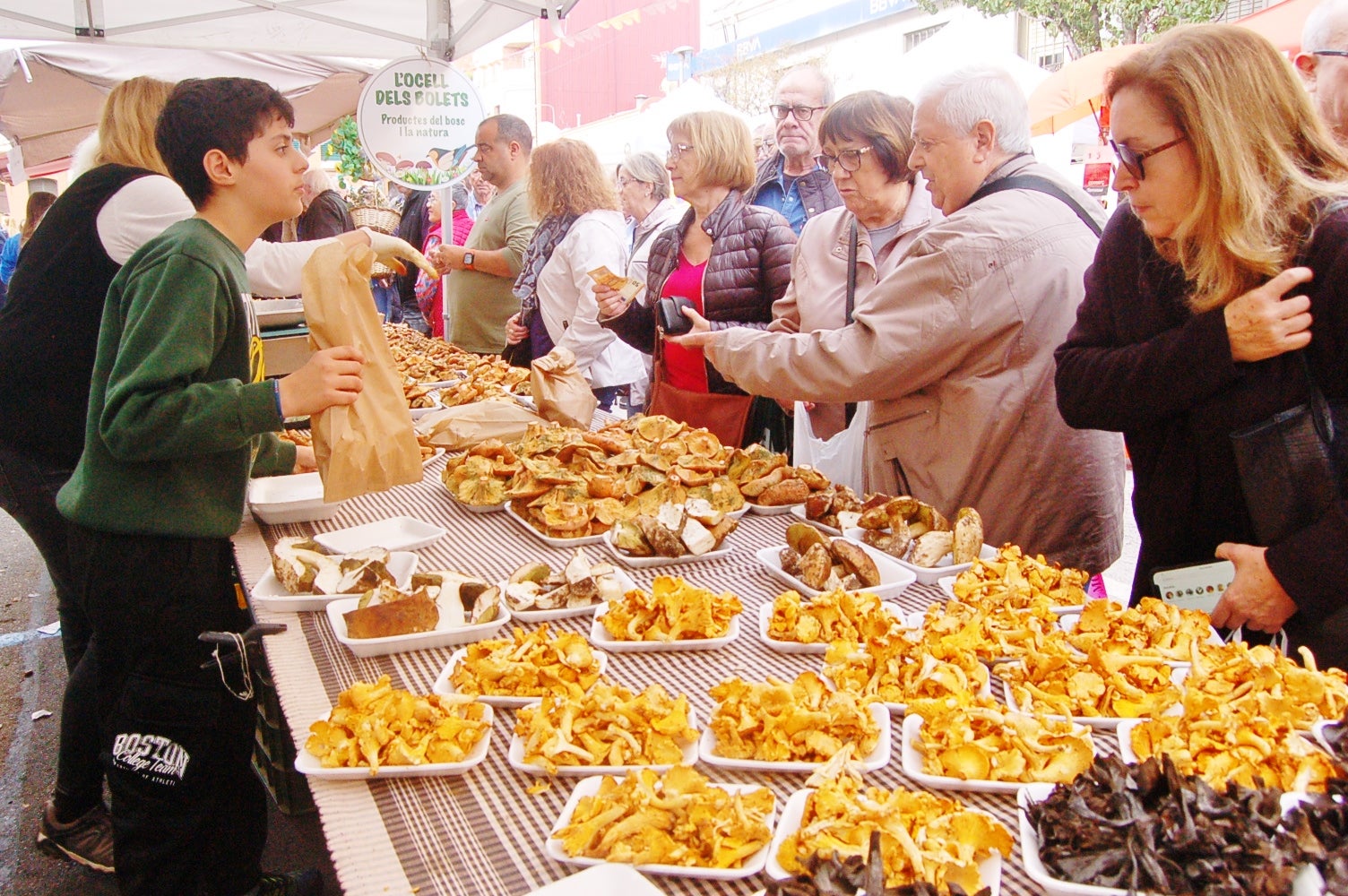 El barrio de Sant Pere ha acogido la Feria del Bolet, en una jornada con degustaciones, puestos y actividades para la familia | Ramon Navarro