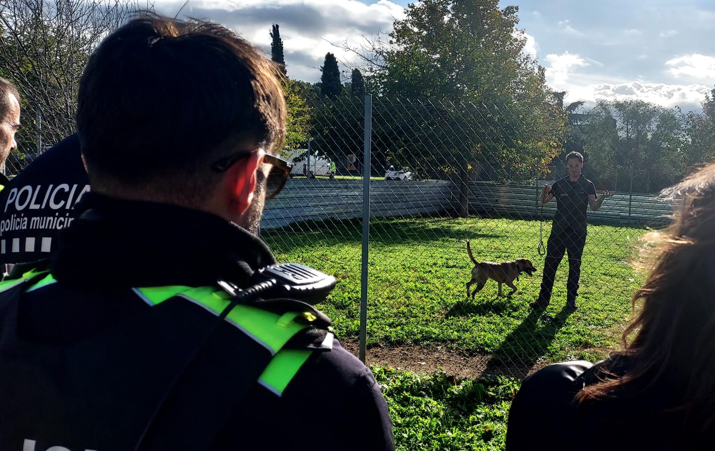 Formació pràctica de comportament caní a agents del cos policial | Policia Municipal de Terrassa
