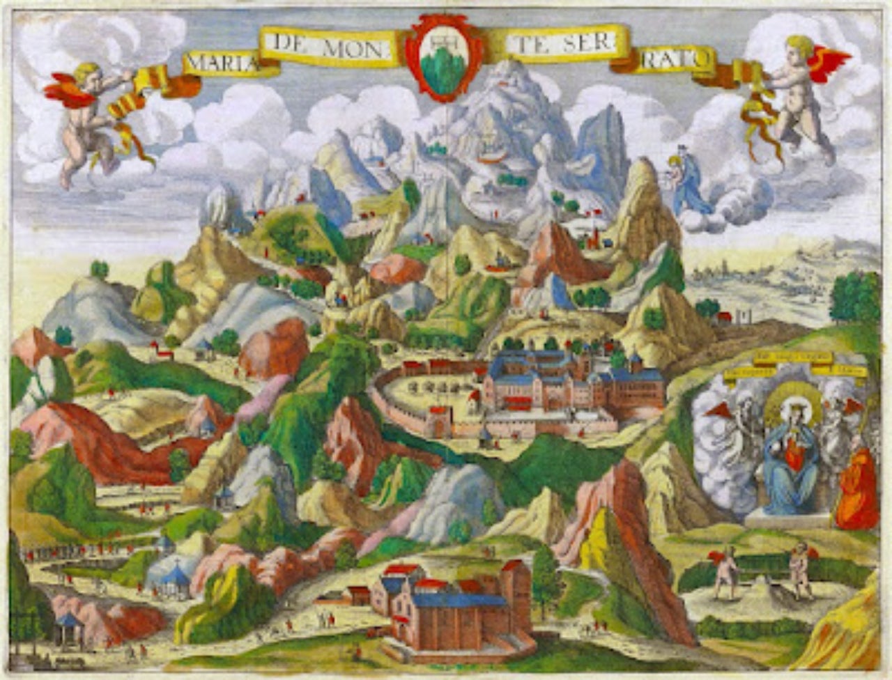 Maria de Monte Serrato al Civitates Orbis Terrarum