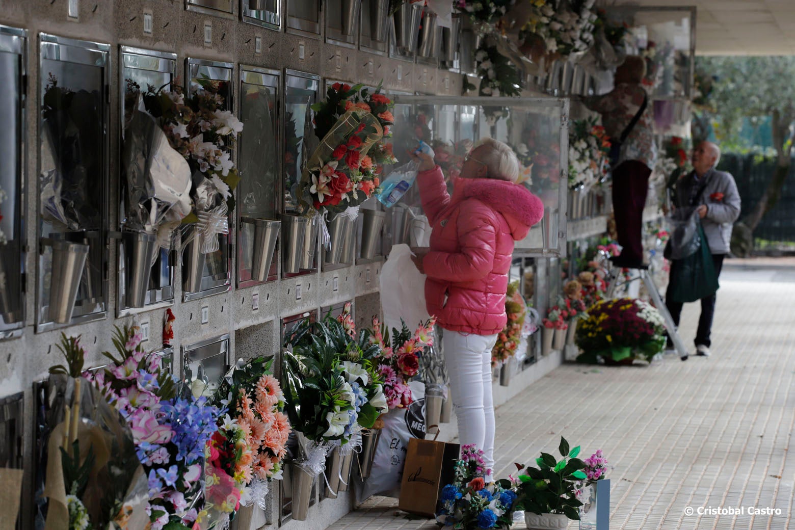 Cientos de habitantes de Terrassa han visitado el cementerio de la ciudad este pasado viernes, 1 de noviembre, para recordar y rendir homenaje a sus difuntos | Cristóbal Castro