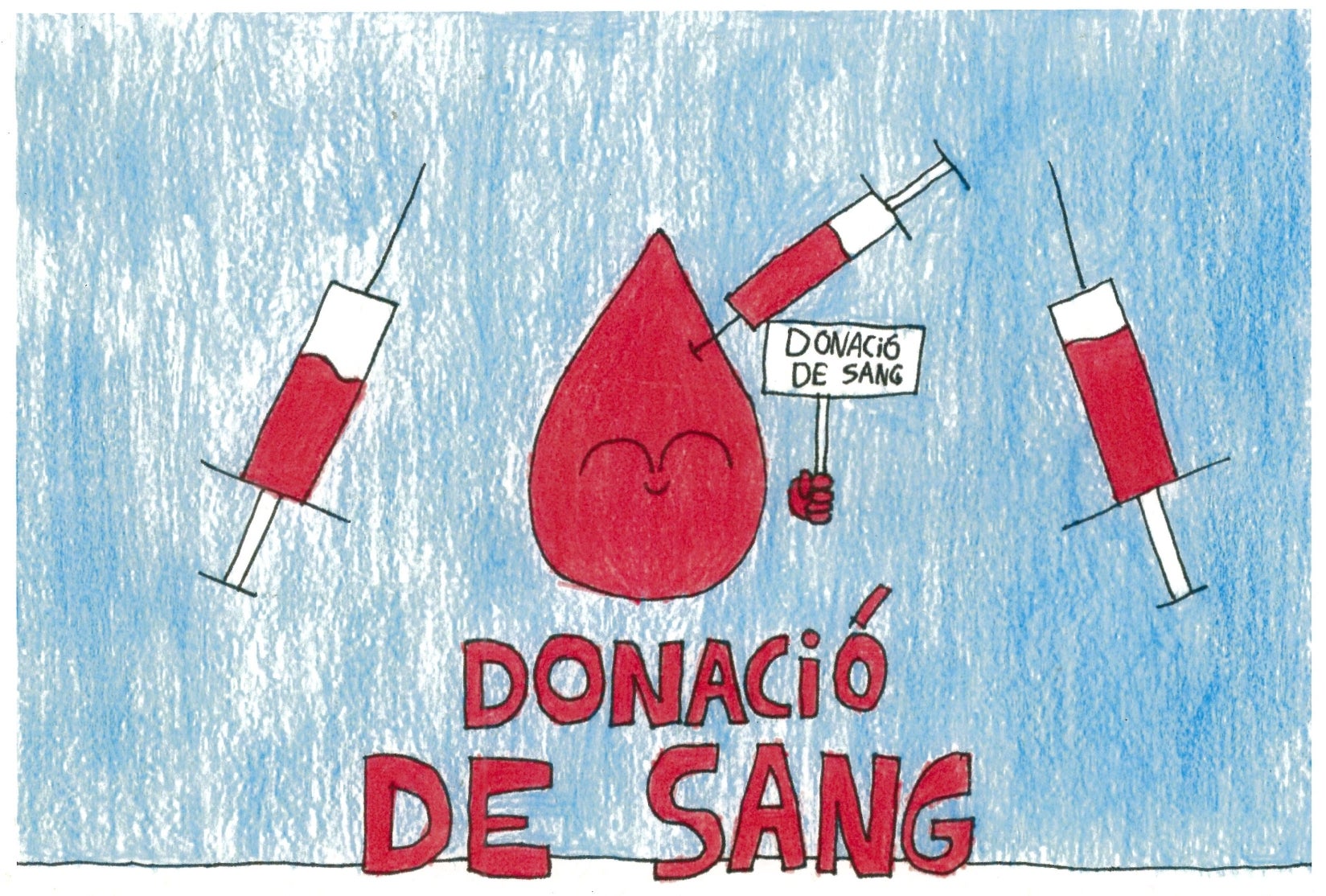 Alumnes de l'escola Joaquima Vedruna fan una crida a donar sang a Terrassa | Escola Joaquim Vedruna