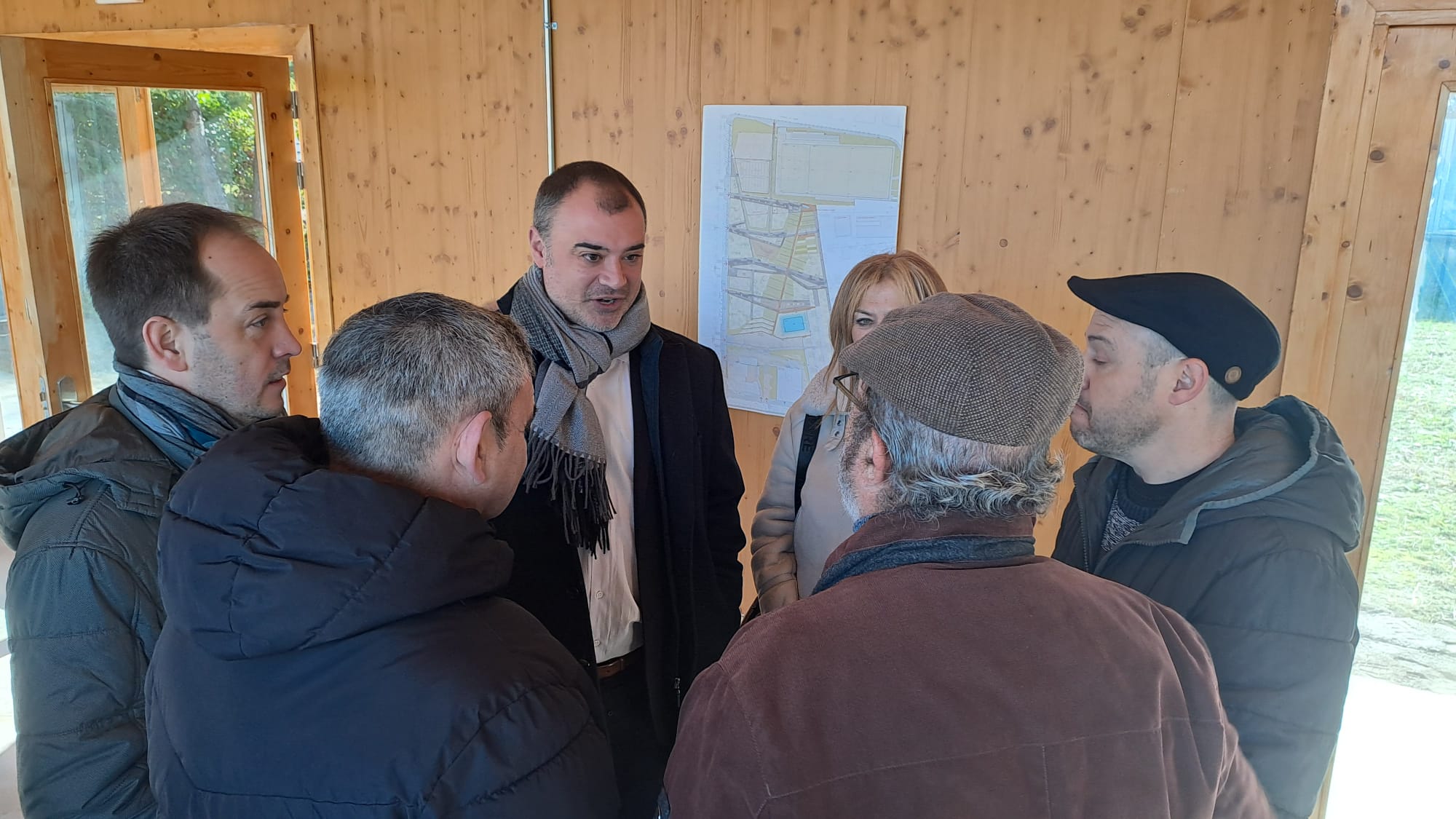 Visita de l'alcalde de Terrassa a les obres del futur Parc de la República de Sant Pere Nord | Oriol Manrique
