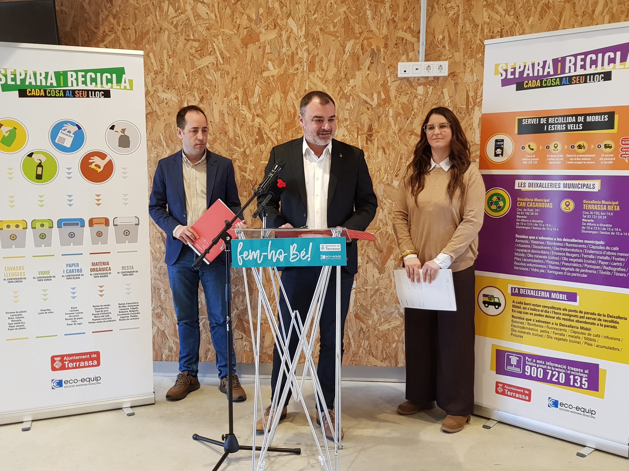 Presentació de les noves mesures en recollida de residus i reciclatge a Terrassa | Lluïsa Tarrida