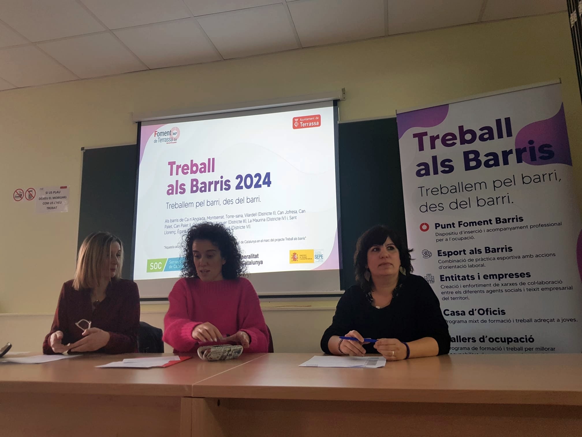 Acte de presentació del programa Treball als barris | Lluïsa Tarrida