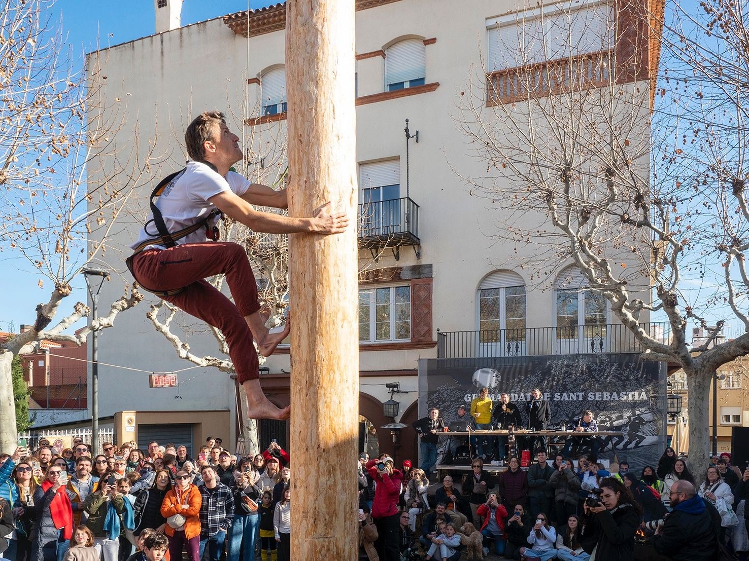 El guanyador Èric Riba iniciant el seu ascens | Miquel Badia