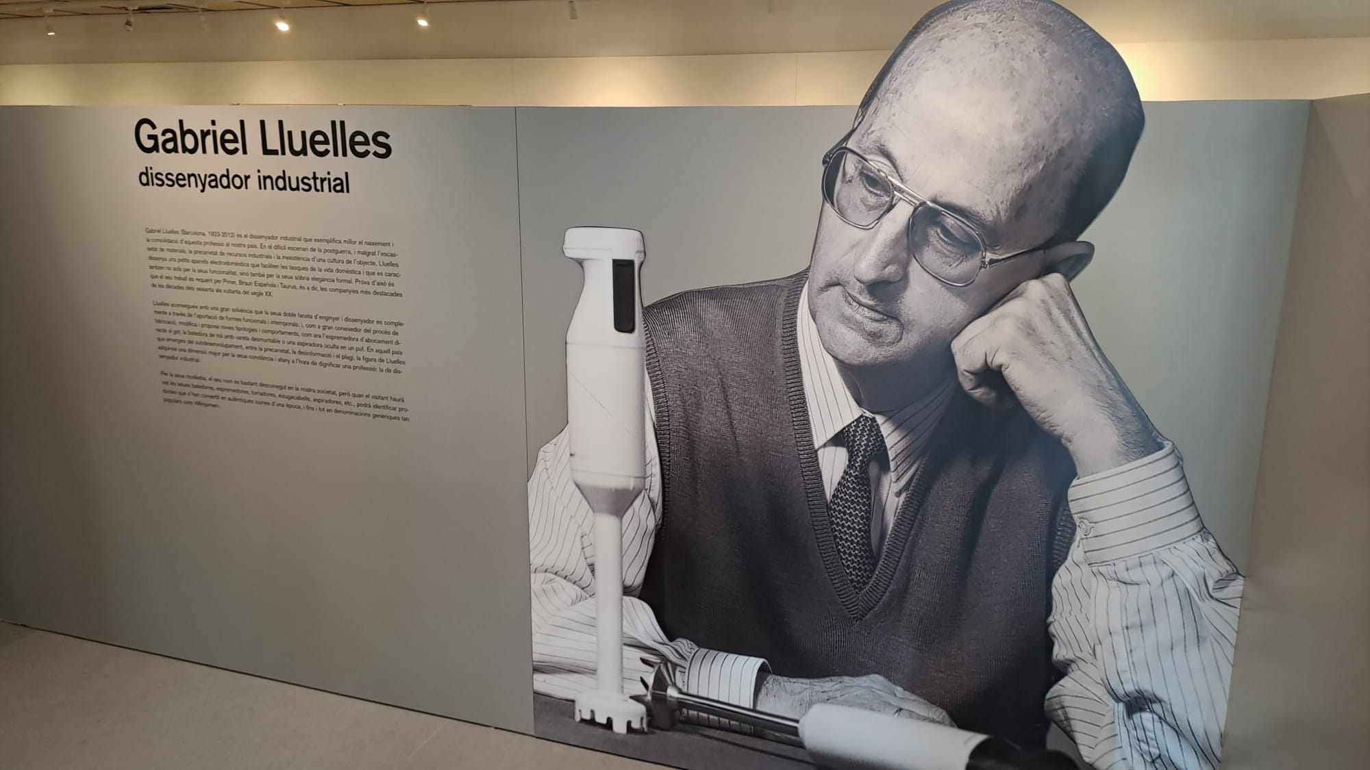 Inauguració de l'exposició 'Gabriel Lluelles, dissenyador industrial' al MNACTEC | Oriol Manrique

