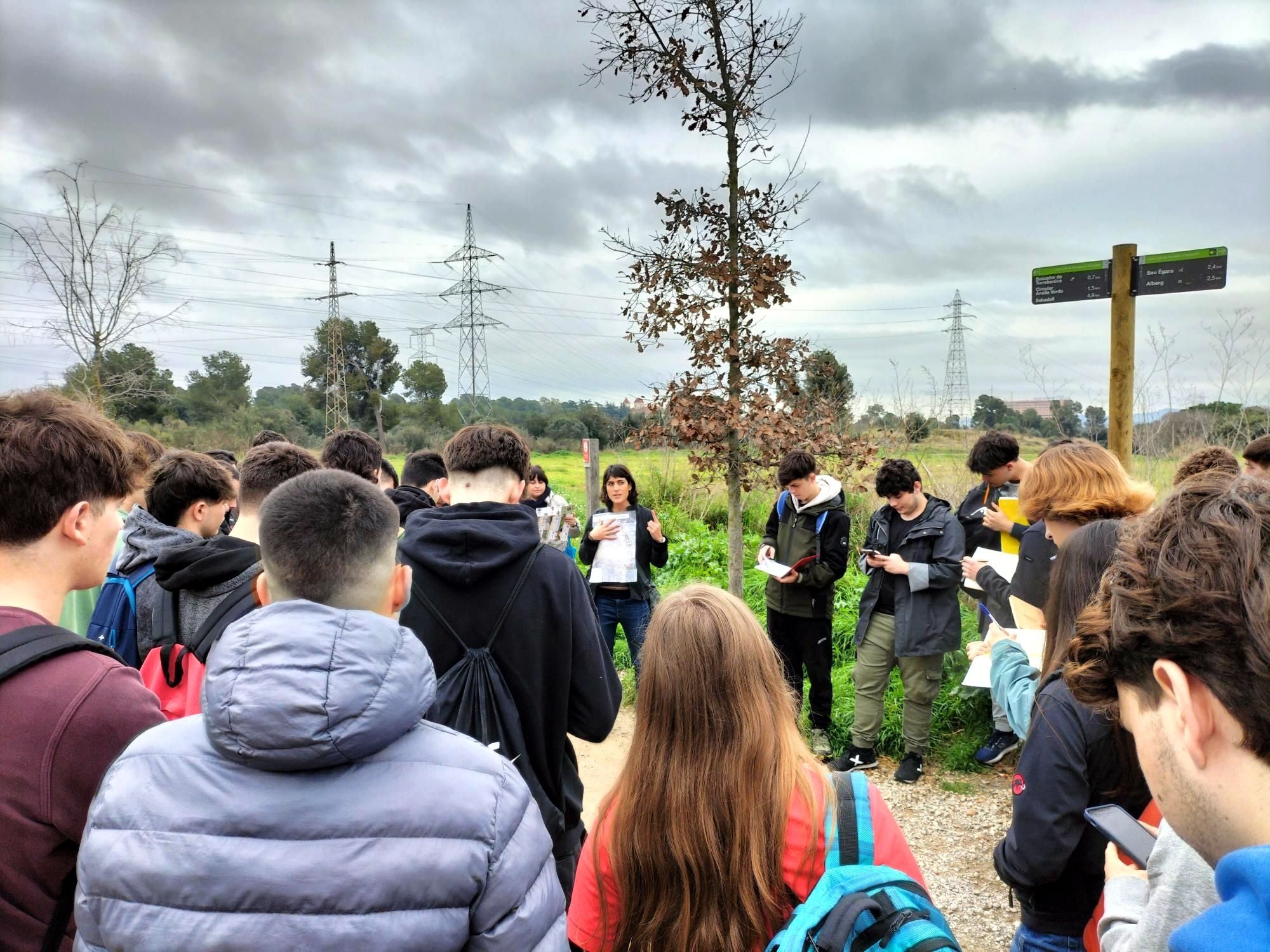 Estudiants de la UAB han visitat l'Anella Verda com a part d'una assignatura del Grau de Geografia | Aj. Terrassa