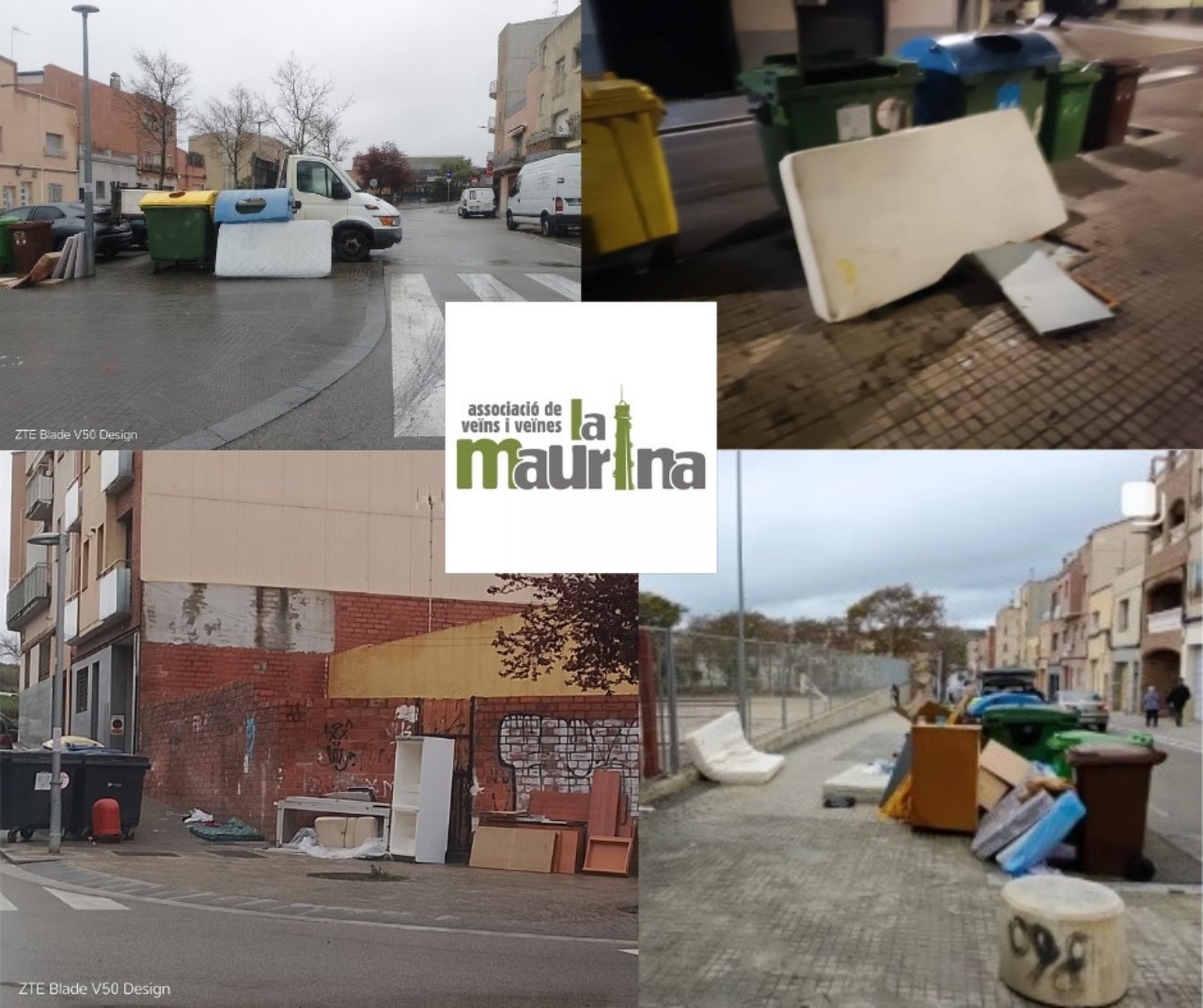 La Maurina es queixa de l'abocament incontrolat de deixalles als carrers del barri | AV La Maurina