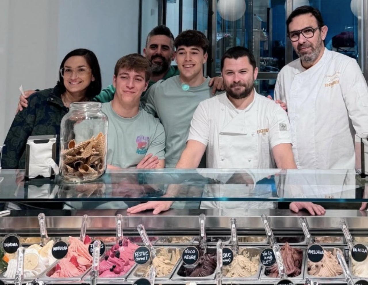 El equipo de Els Gelats de la Rosita de Terrassa
