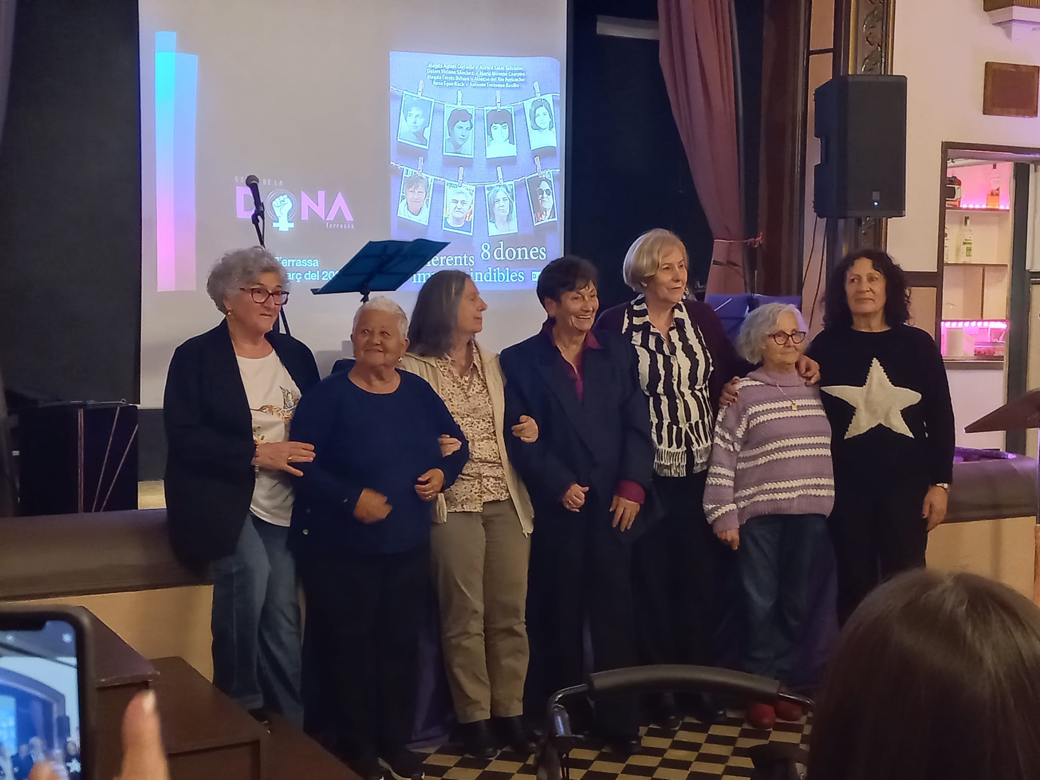 Acto de reconocimiento a ocho mujeres referentes en la lucha por la igualdad de derechos en Terrassa | Casal de la Dona