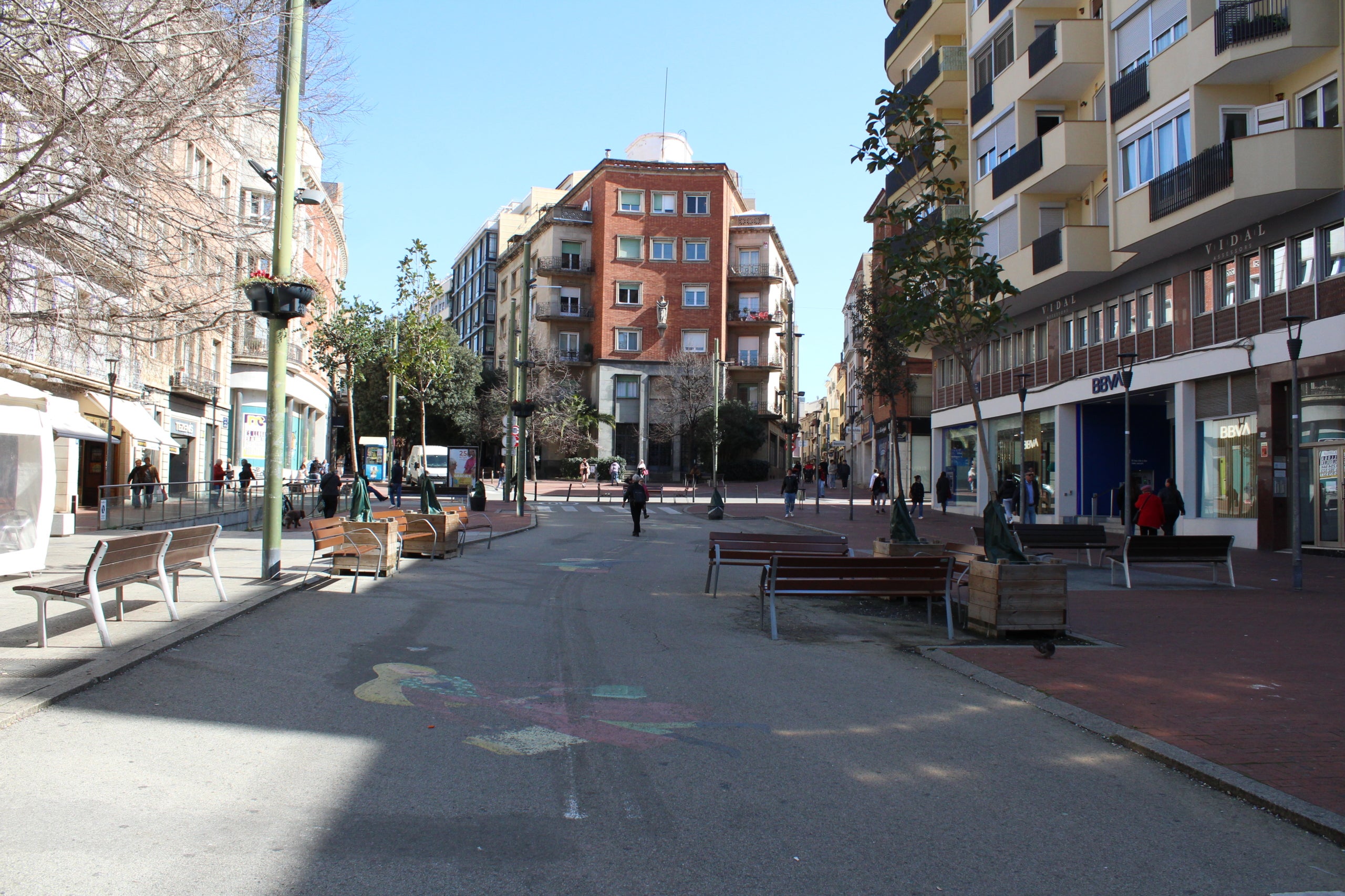 El Portal de Sant Roc de Terrassa, on l'Ajuntament hi vol construir un nou pàrquing al subsol | Lucia Rivera