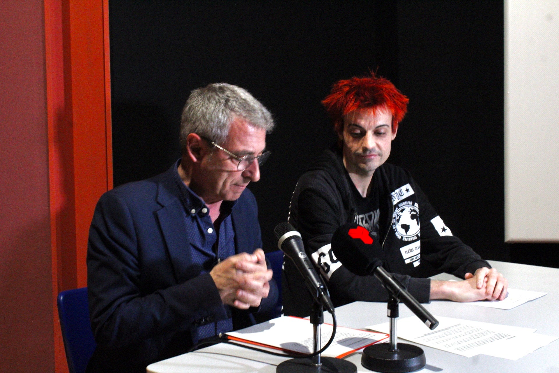 Acte de balanç del TRS Film Lab al Cinema Catalunya amb el regidor Joan Salvador i el director Guillem Beltrà | Lucia Rivera