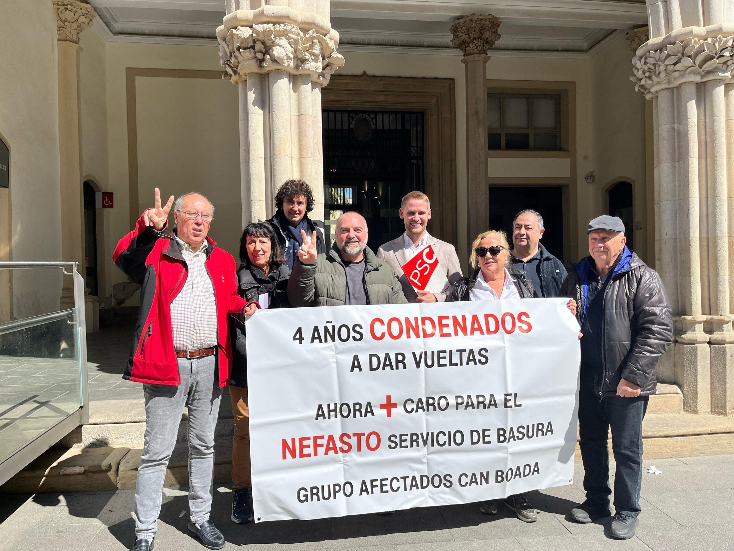 El Grupo de Afectados de Can Boada ha celebrat l'aprovació dels canvis de mobilitat al barri | Cedida
