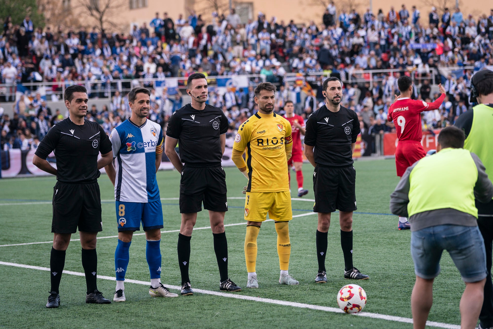 Sergio Cortés, capità del Sabadell, en el darrer derbi amb el Terrassa FC | Mireia Comas
