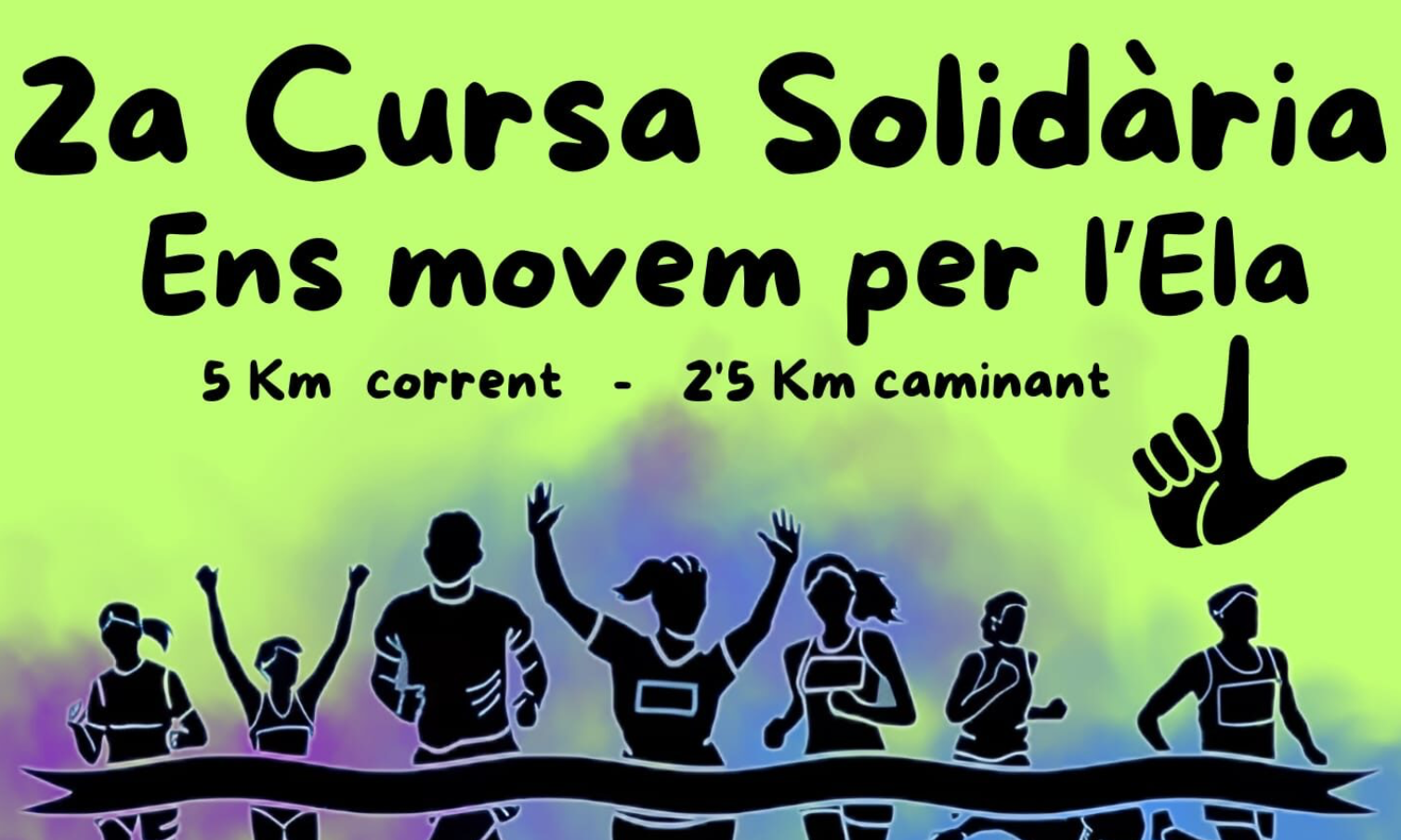 Cartell de la 2a cursa solidària 'Ens movem per l'ELA' / La Sosi