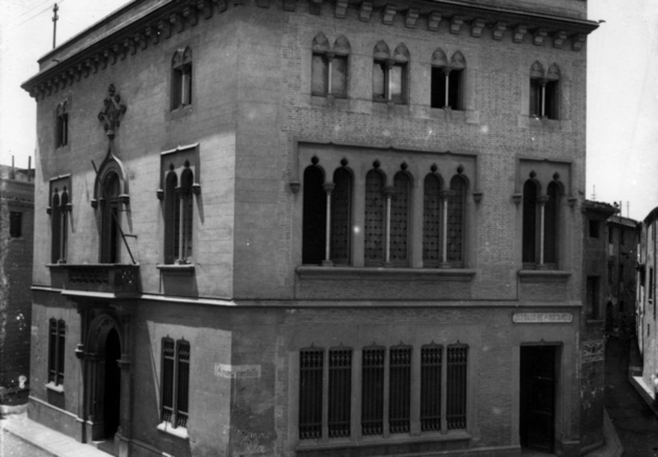 Una de les obres de Lluís Muncunill | Lluís Coromines. Arxiu Tobella.
