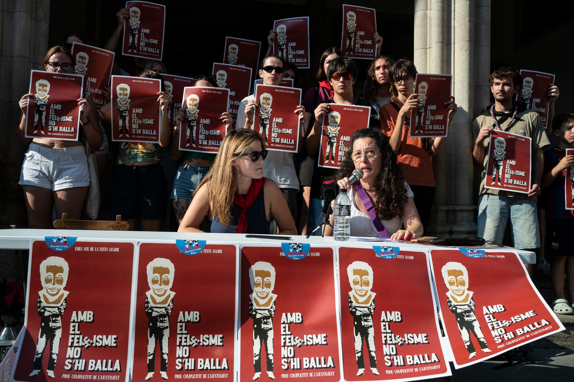 Roda de premsa dels Nans, amb el Feixisme no s'hi balla. 30.06.2025 | Mireia Comas