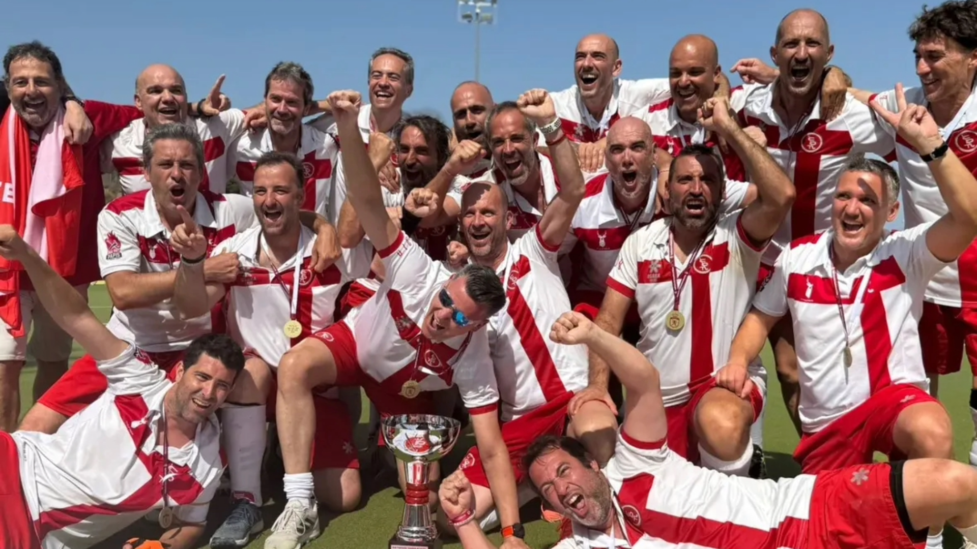 L'equip de Papis del CD Terrassa Hockey, campió d'Espanya / Cedida
