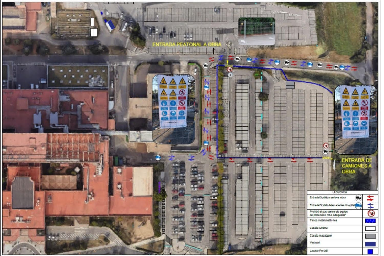 Inicia la 2a fase de les obres per col·locar plaques solars a l'Hospital | CST