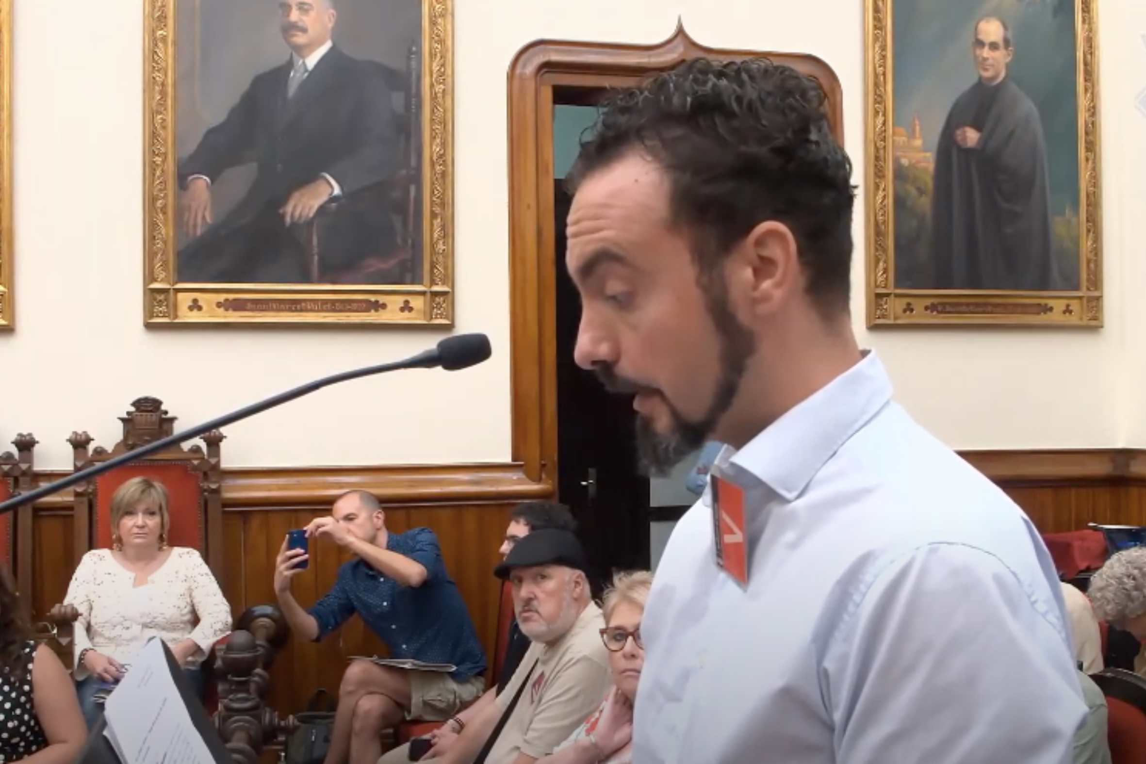 Gerard Juan León, un veí del barri de Can Roca, al Ple municipal del 18 de juliol | Ajuntament de Terrassa