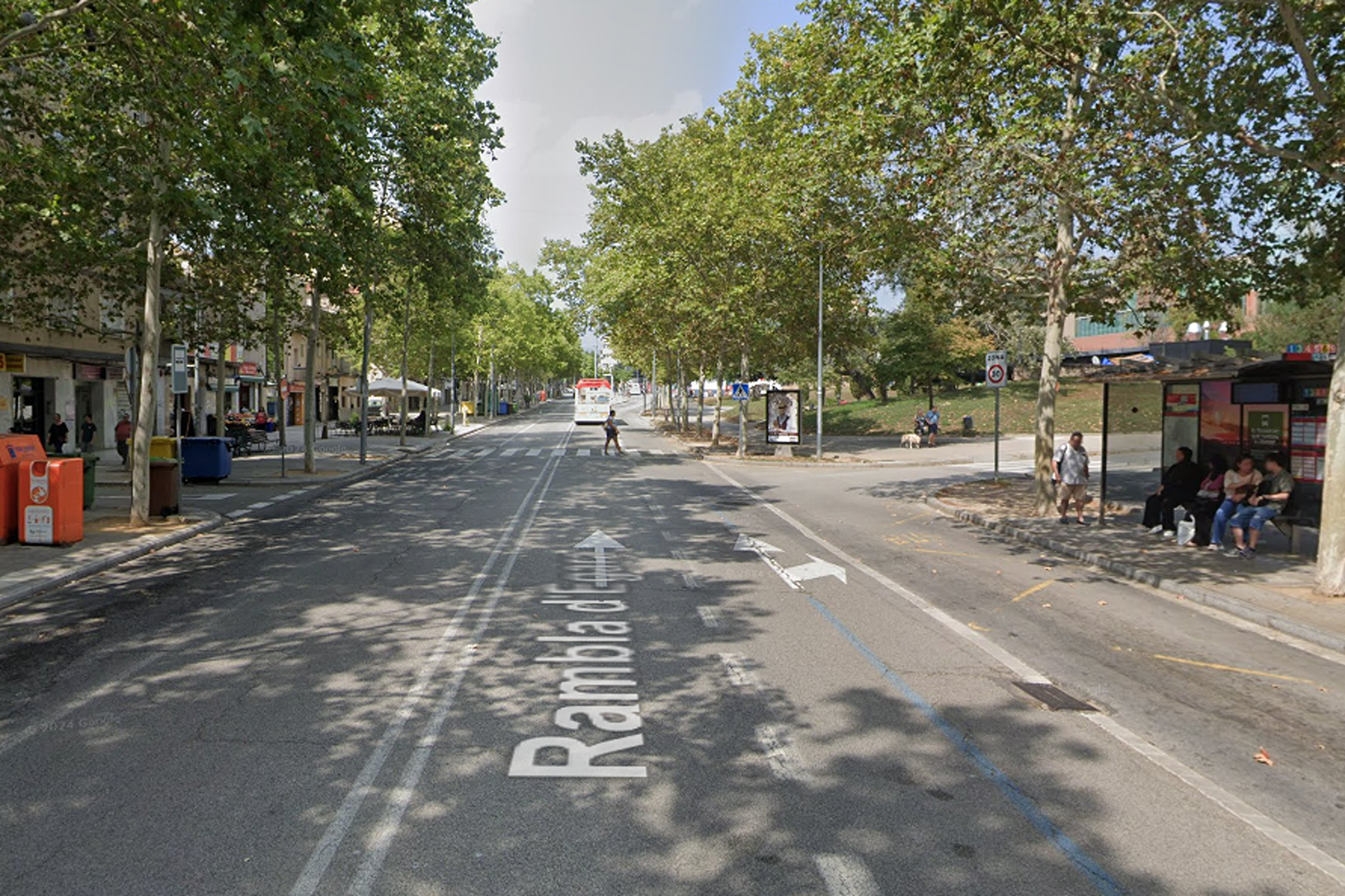 La Rambla d'Ègara, tallada per una inspecció de la xarxa de clavegueram | G.M.
