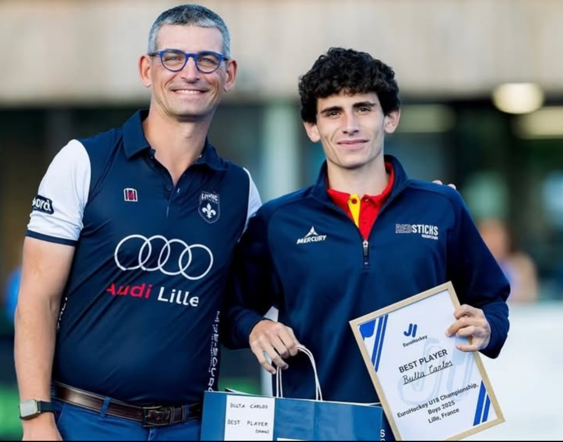 Carlos Bultà después del Europeo sub-18 / Cedida