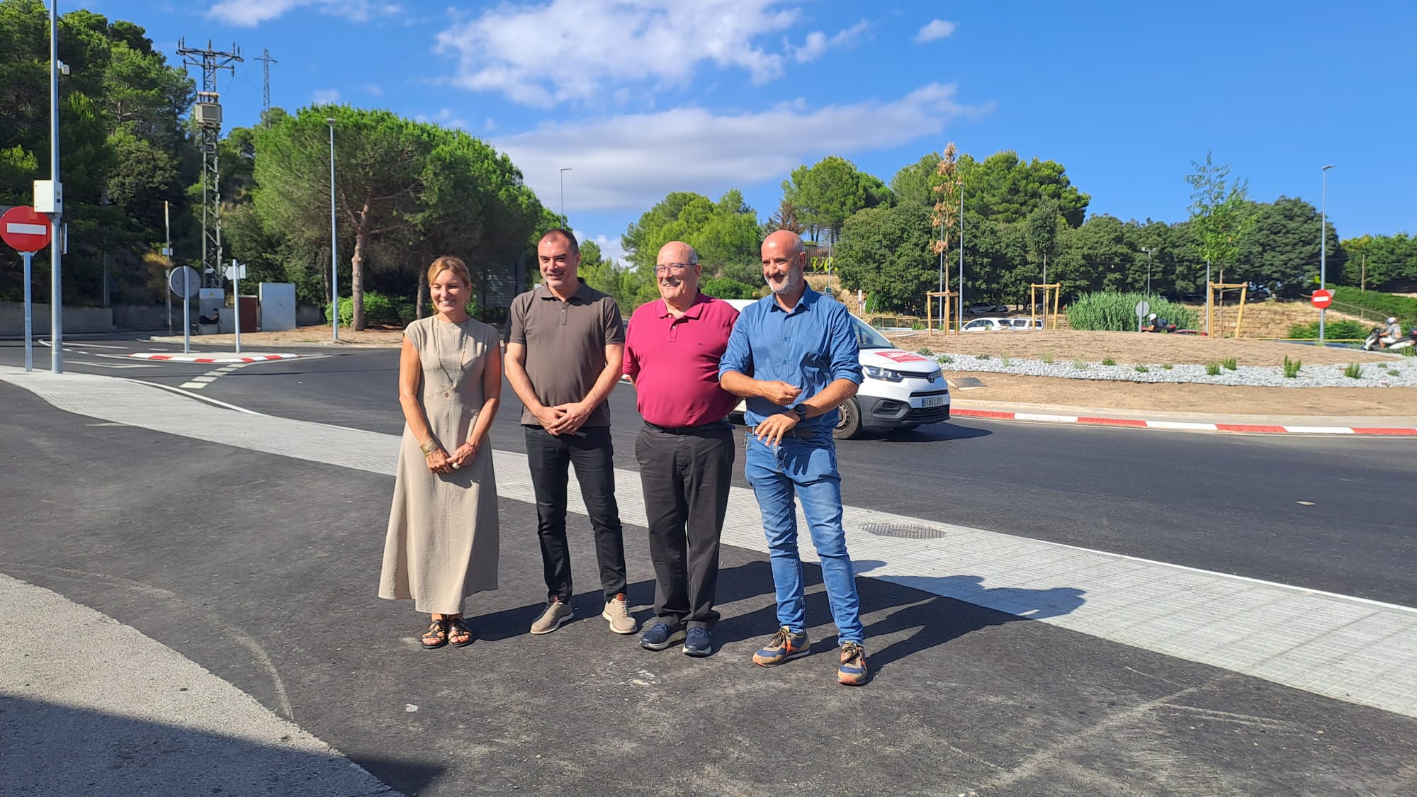 Visita a les obres per a pacificar el trànsit i millorar la seguretat viària a la C-243c entre Terrassa i Castellbisbal | Oriol Manrique