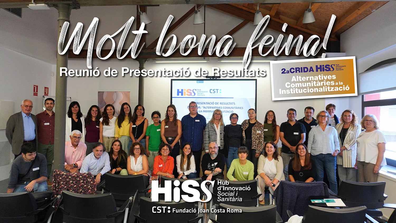 El Hub d’Innovació Social i Sanitària (HiSS) ha acollit aquesta setmana la sessió de presentació de resultats dels projectes de la Segona Crida | HiSS
