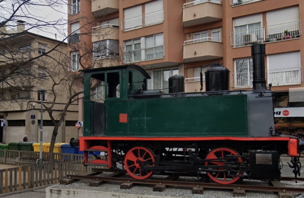 Màquina de tren de la Rambla d'Ègara | G.E.