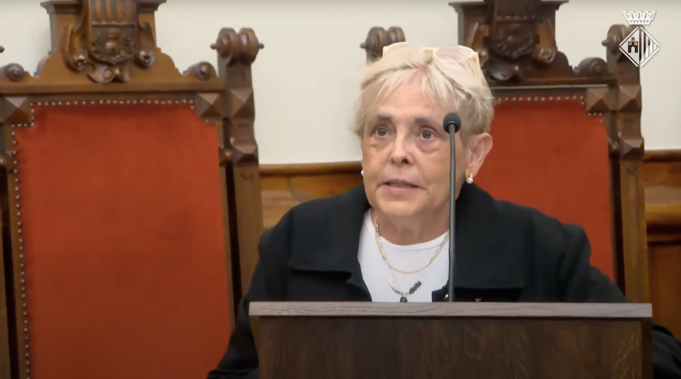 Carlota Menéndez en el Pleno del Ayuntamiento de Terrassa del 26 de septiembre | Ajuntament de Terrassa