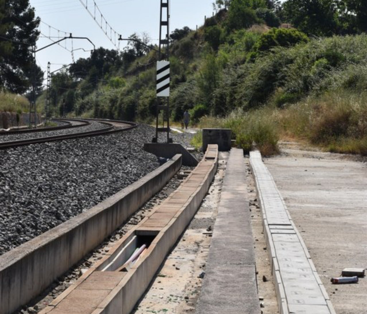 Instal·lació ferroviària de la línia R4 al seu pas per Viladecavalls | Aj. Viladecavalls