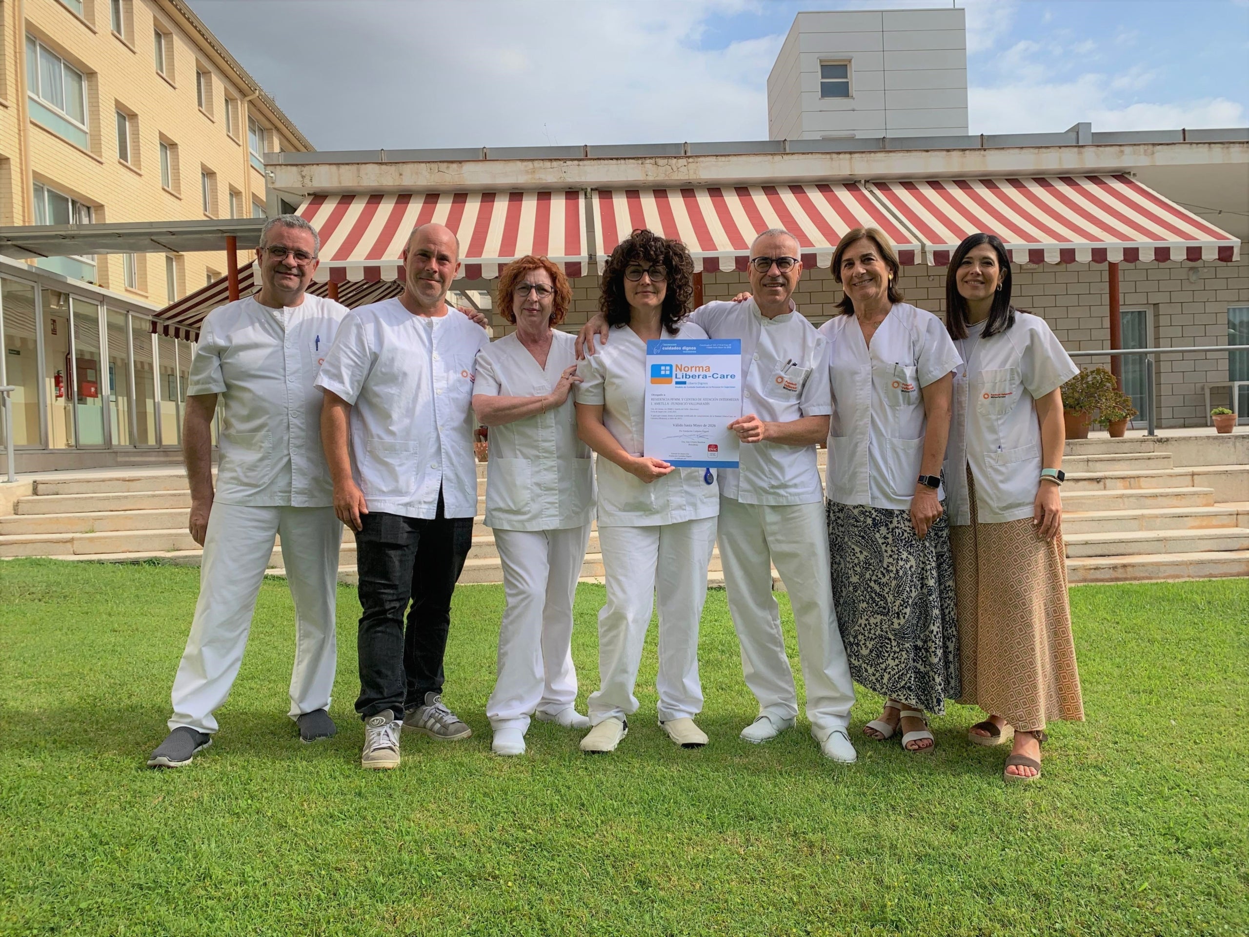 La Residència l'Ametlla del Vallès, primer centre d'atenció intermèdia de la Fundació Vallparadís en aconseguir la certificació oficial Libera Care | MútuaTerrassa