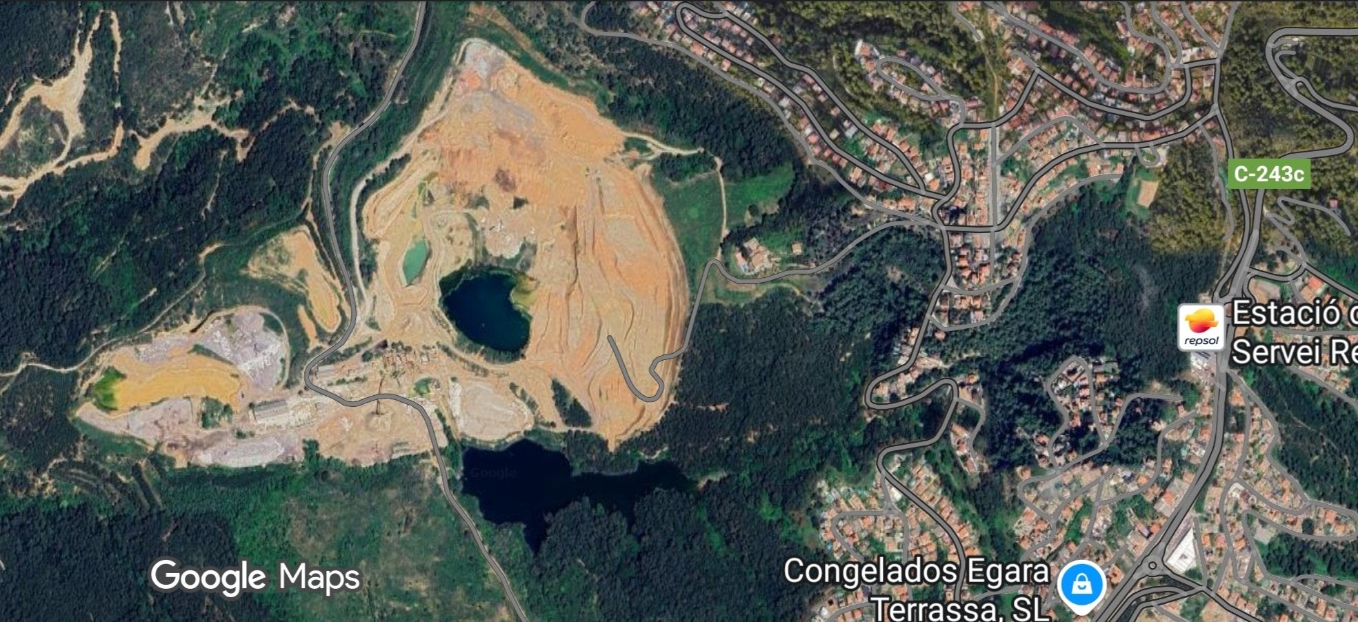 La pedrera es troba ubicada a pocs metres del nucli de Can Palet de Vista Alegre | G.M.