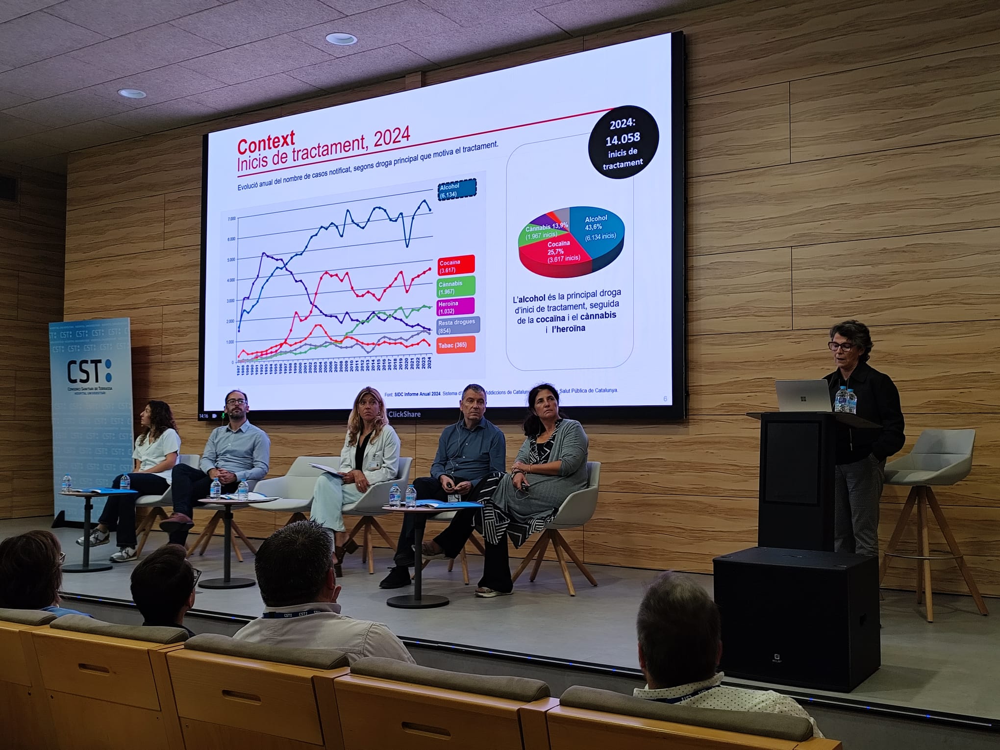 Acte de presentació a l'Hospital Universitari de Terrassa del projecte pilot sobre consum d'alcohol i hospitalitzacions | Salut